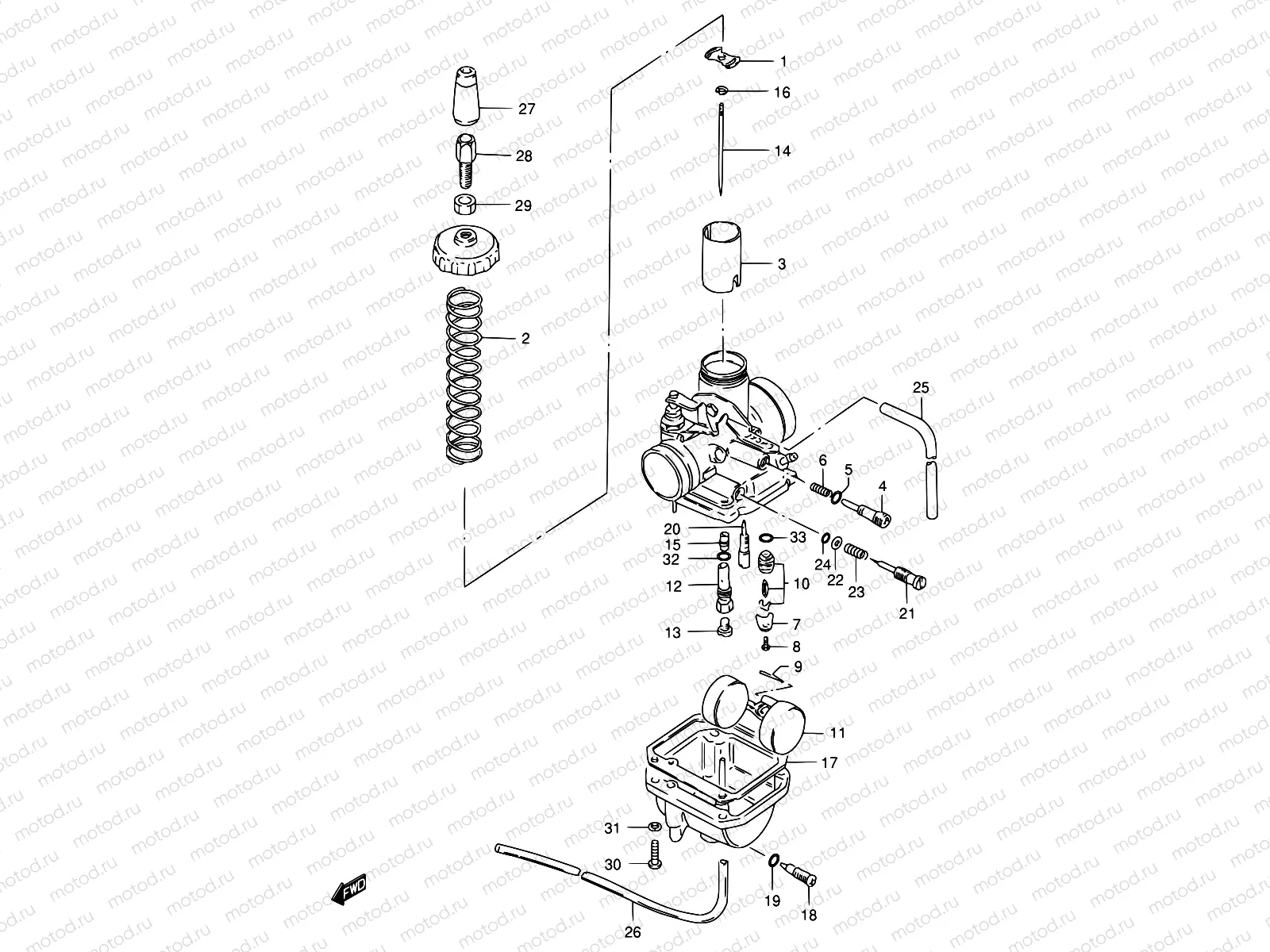 14 - CARBURETOR (MODEL Z/D/F/K)