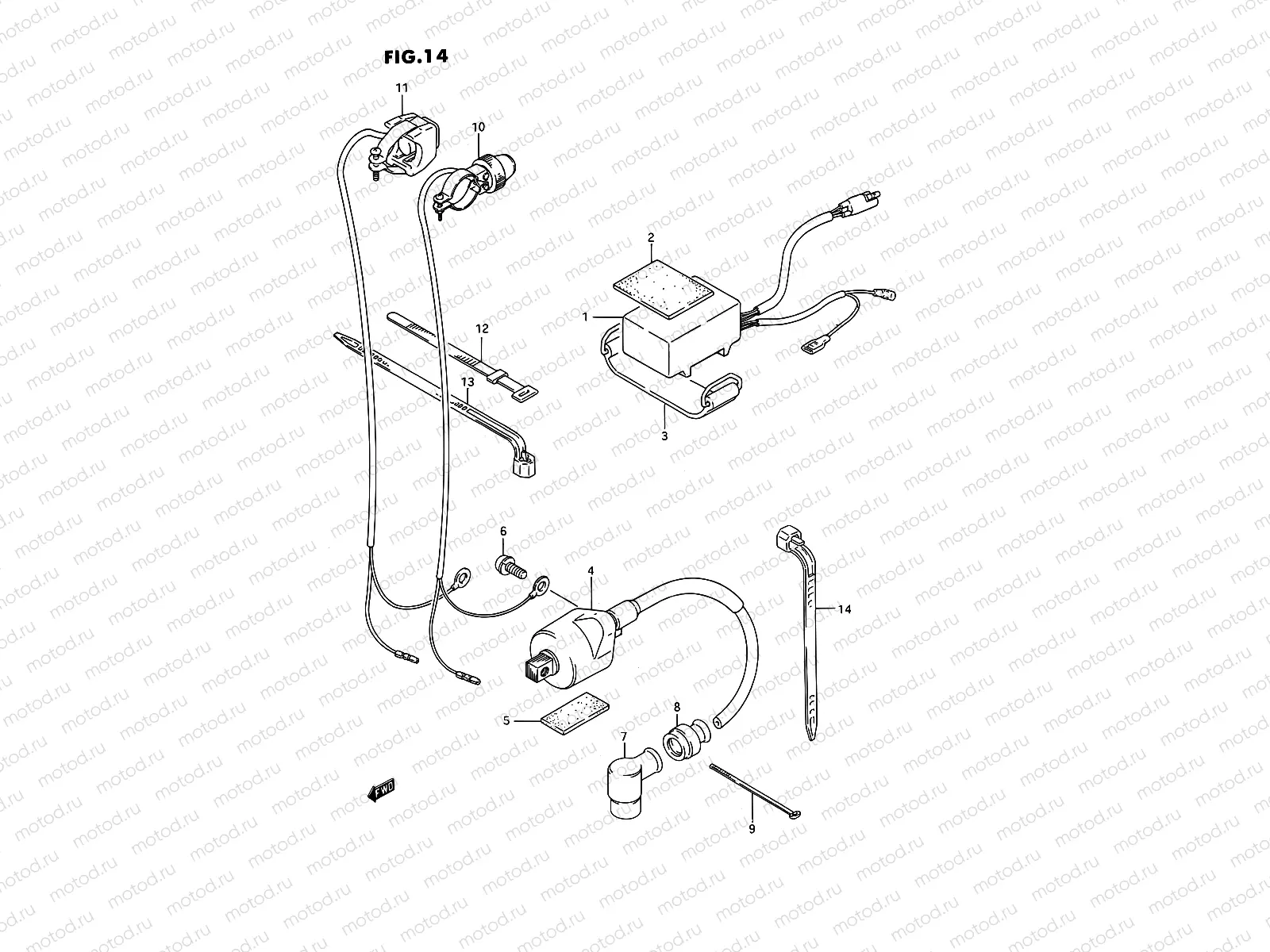 14 - CDI UNIT - IGNITION COIL