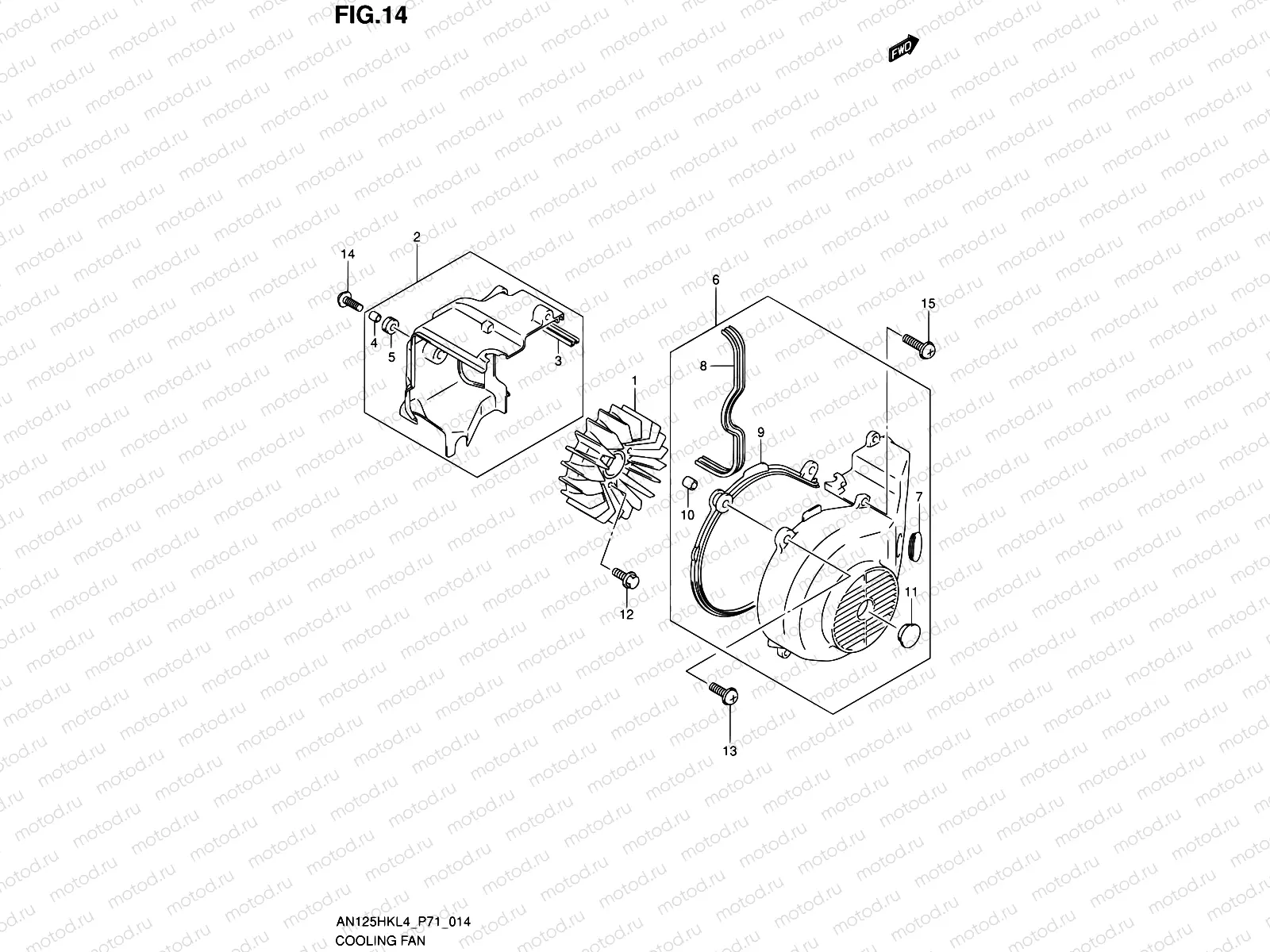 14 - COOLING FAN