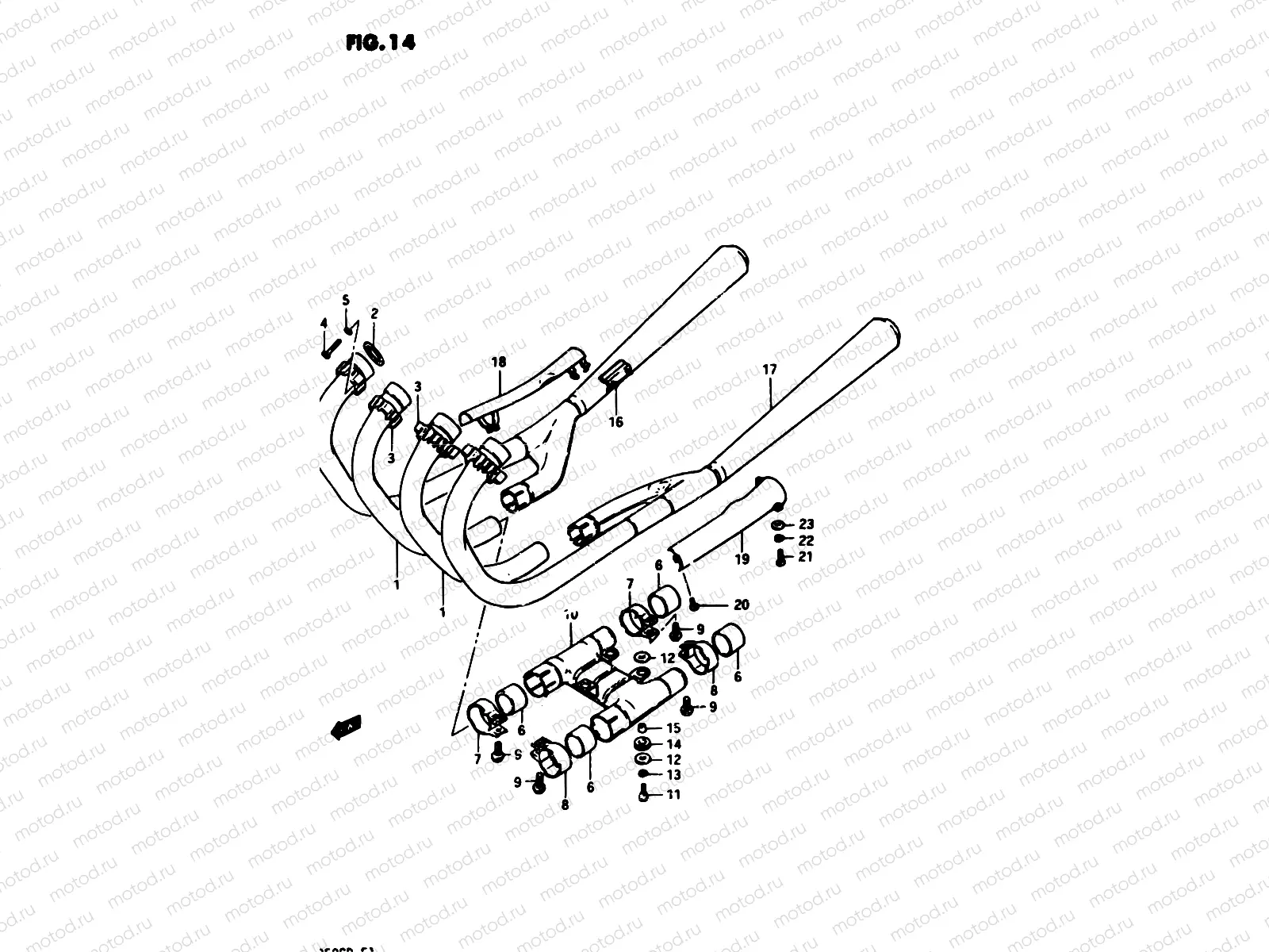 14 - MUFFLER (MODEL Z)