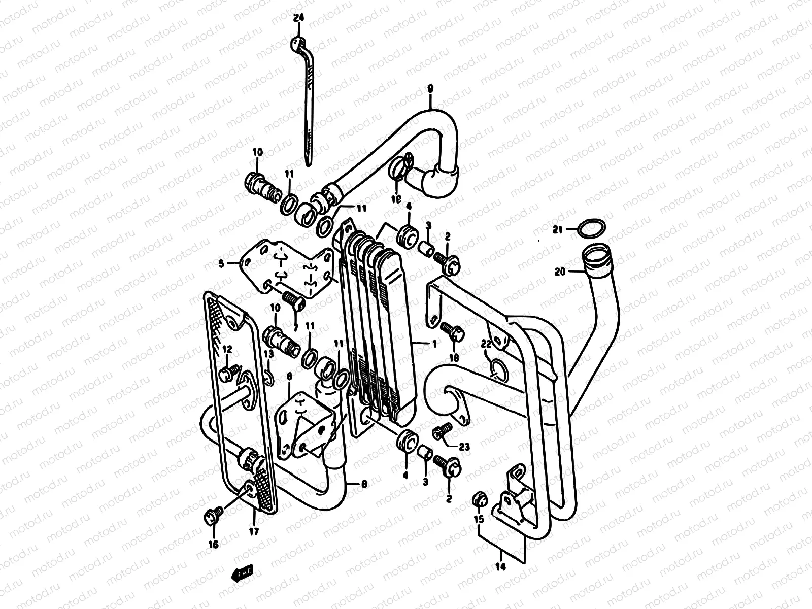 14 - OIL COOLER