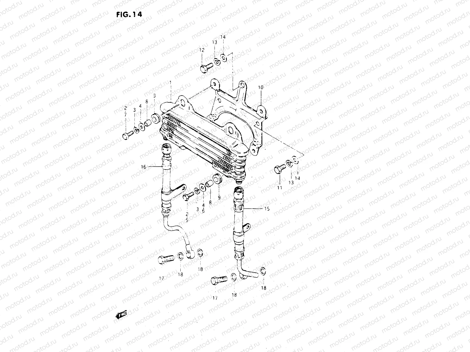 14 - OIL COOLER