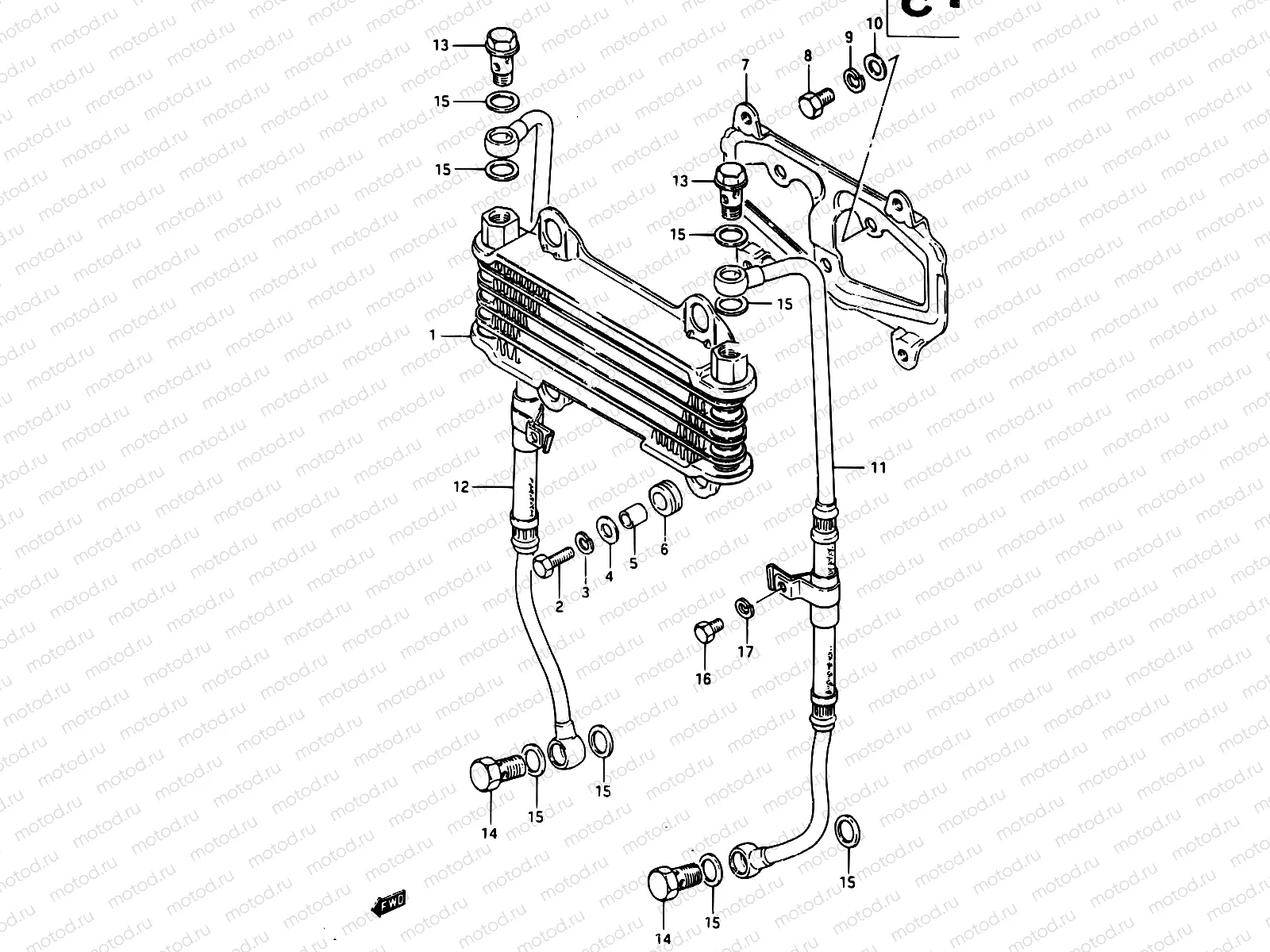 14 - OIL COOLER
