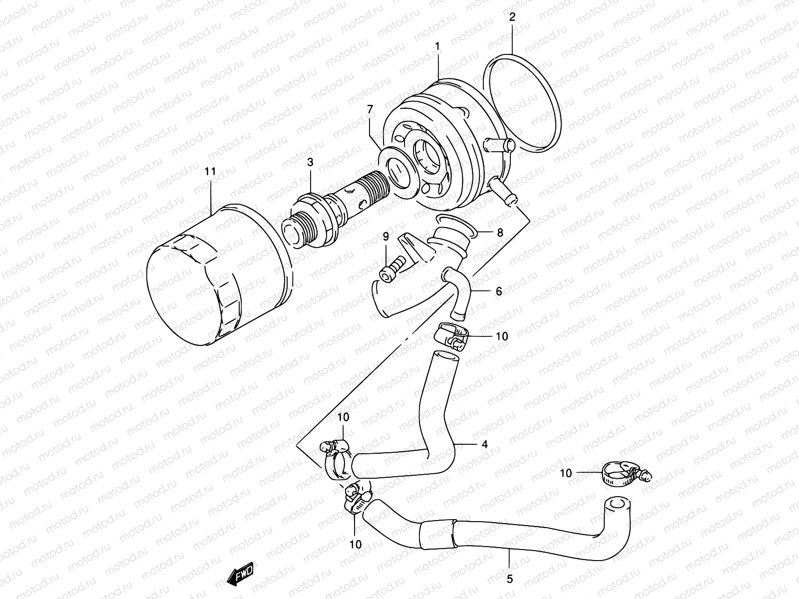 14 - OIL COOLER / OIL FILTER