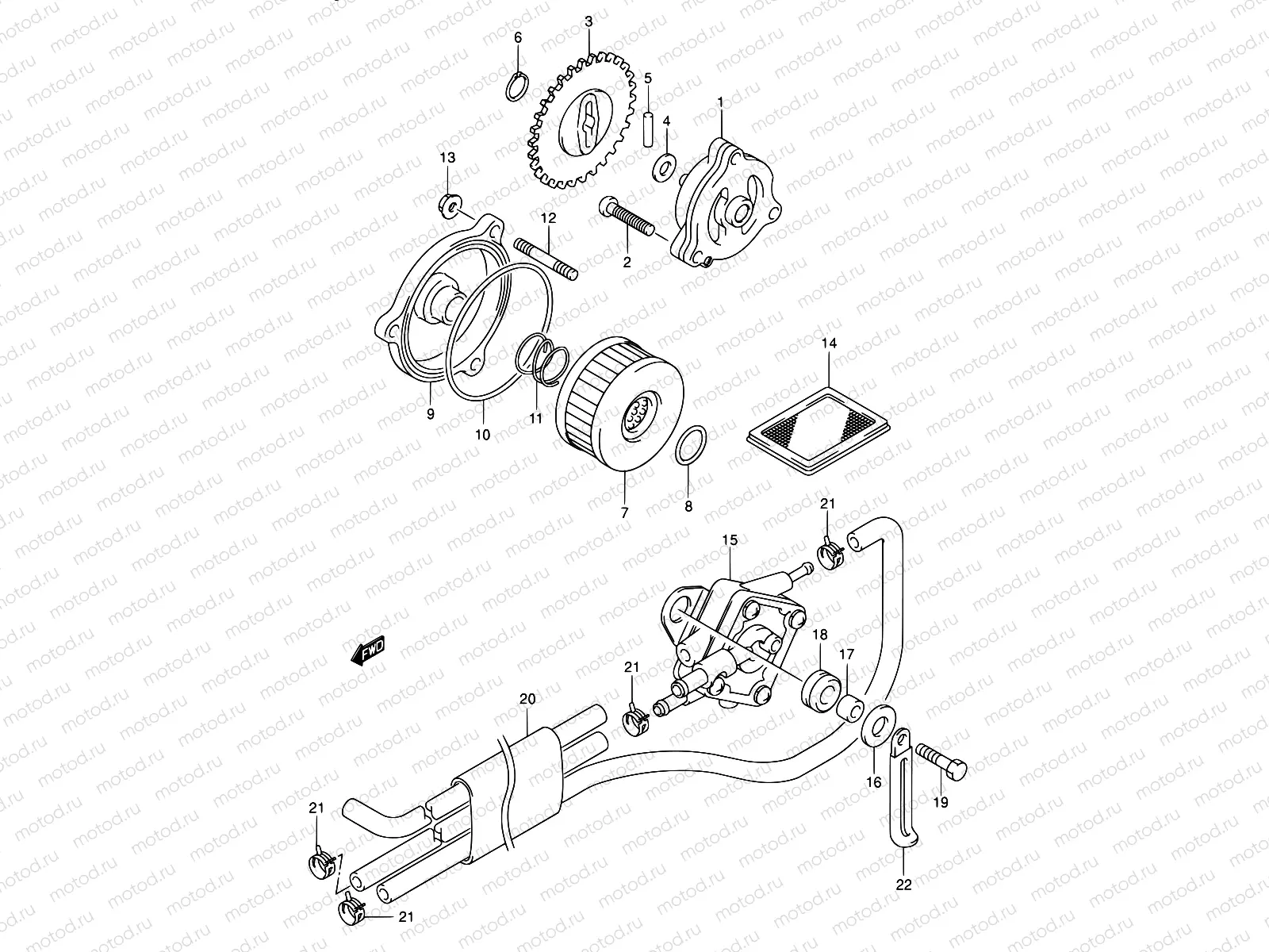 14 - OIL PUMP - FUEL PUMP