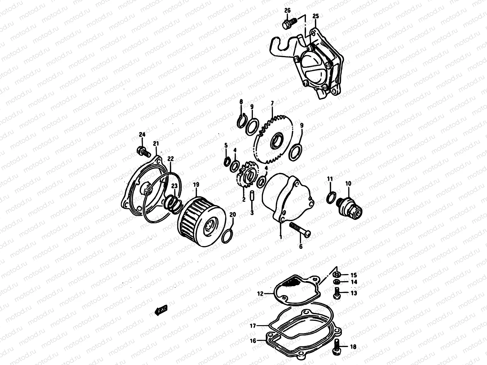 14 - OIL PUMP-FUEL PUMP
