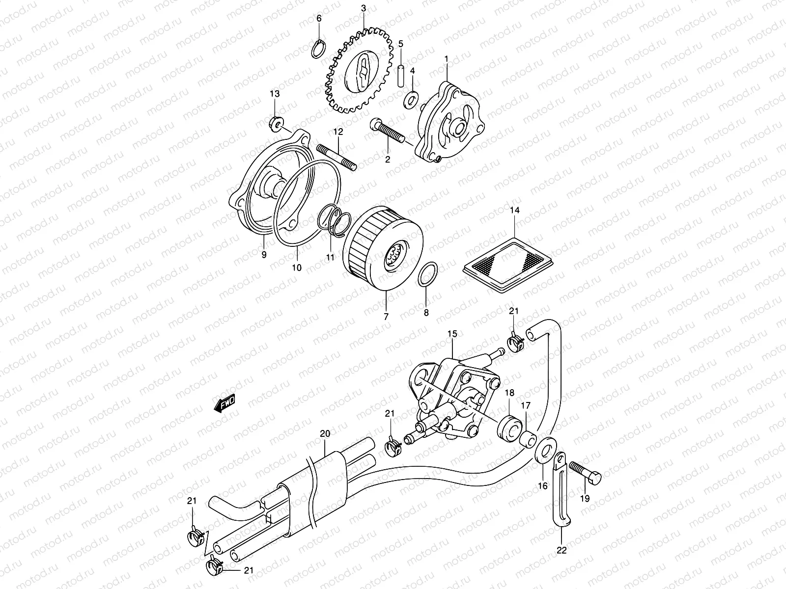 14 - OIL PUMP/FUEL PUMP
