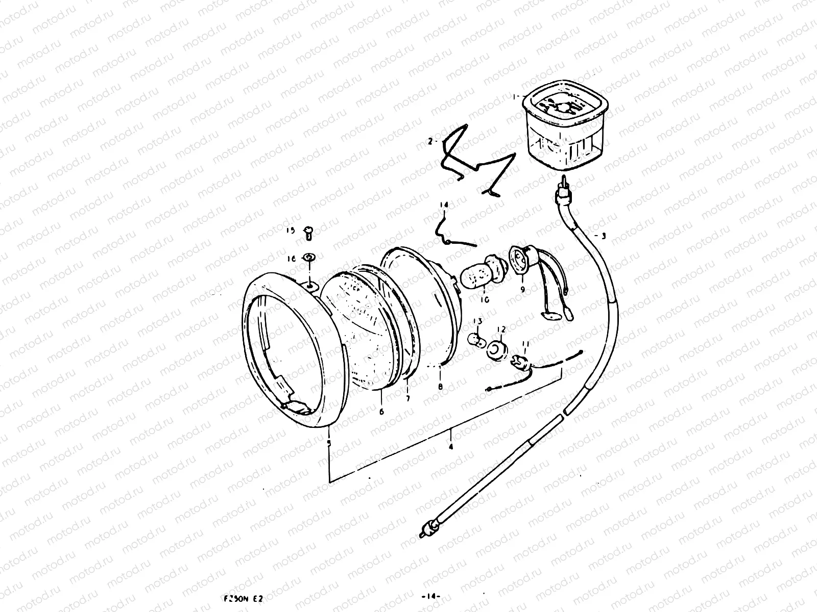14 - SPEEDOMETER - HEADLAMP