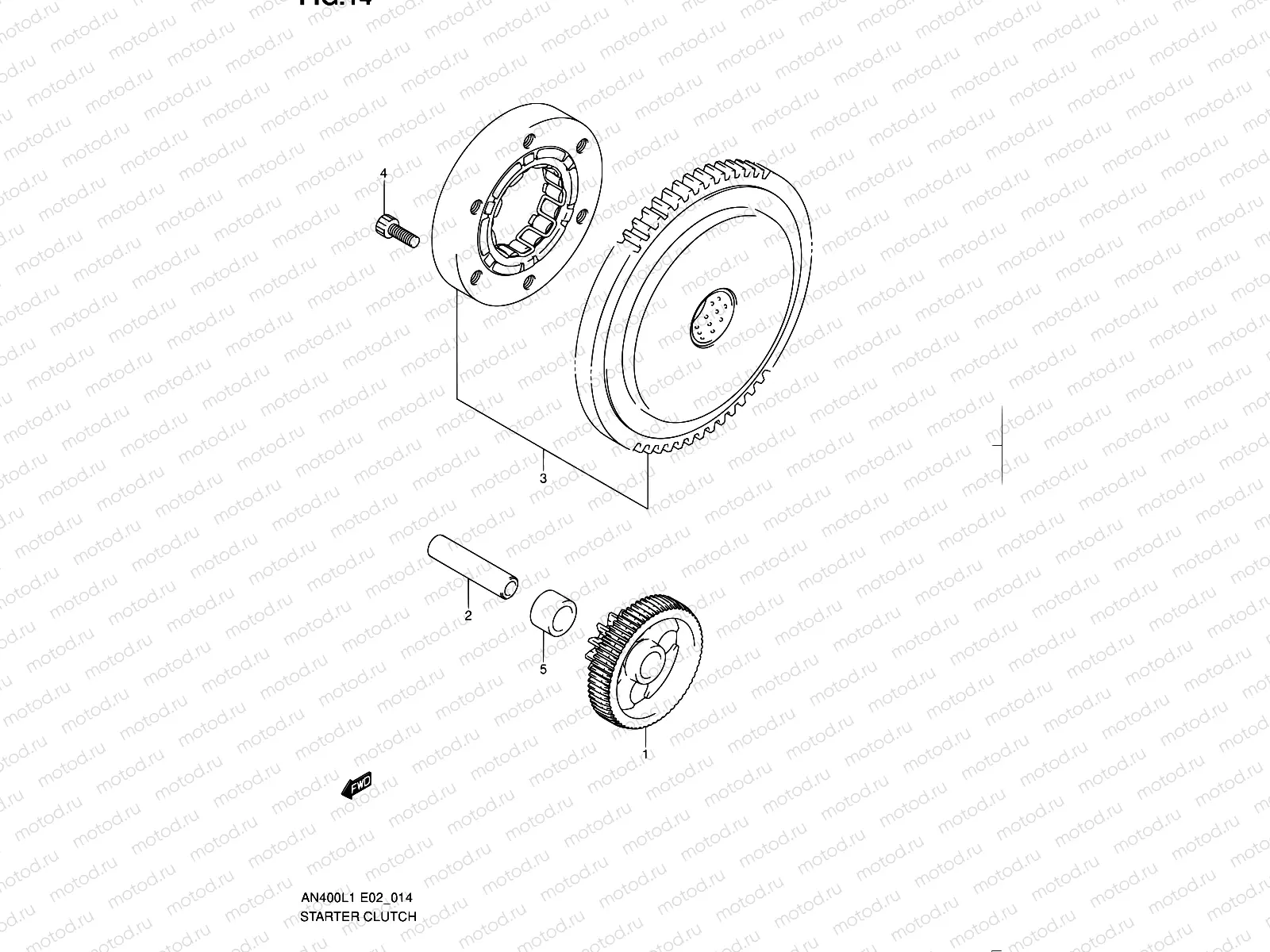 14 - STARTER CLUTCH