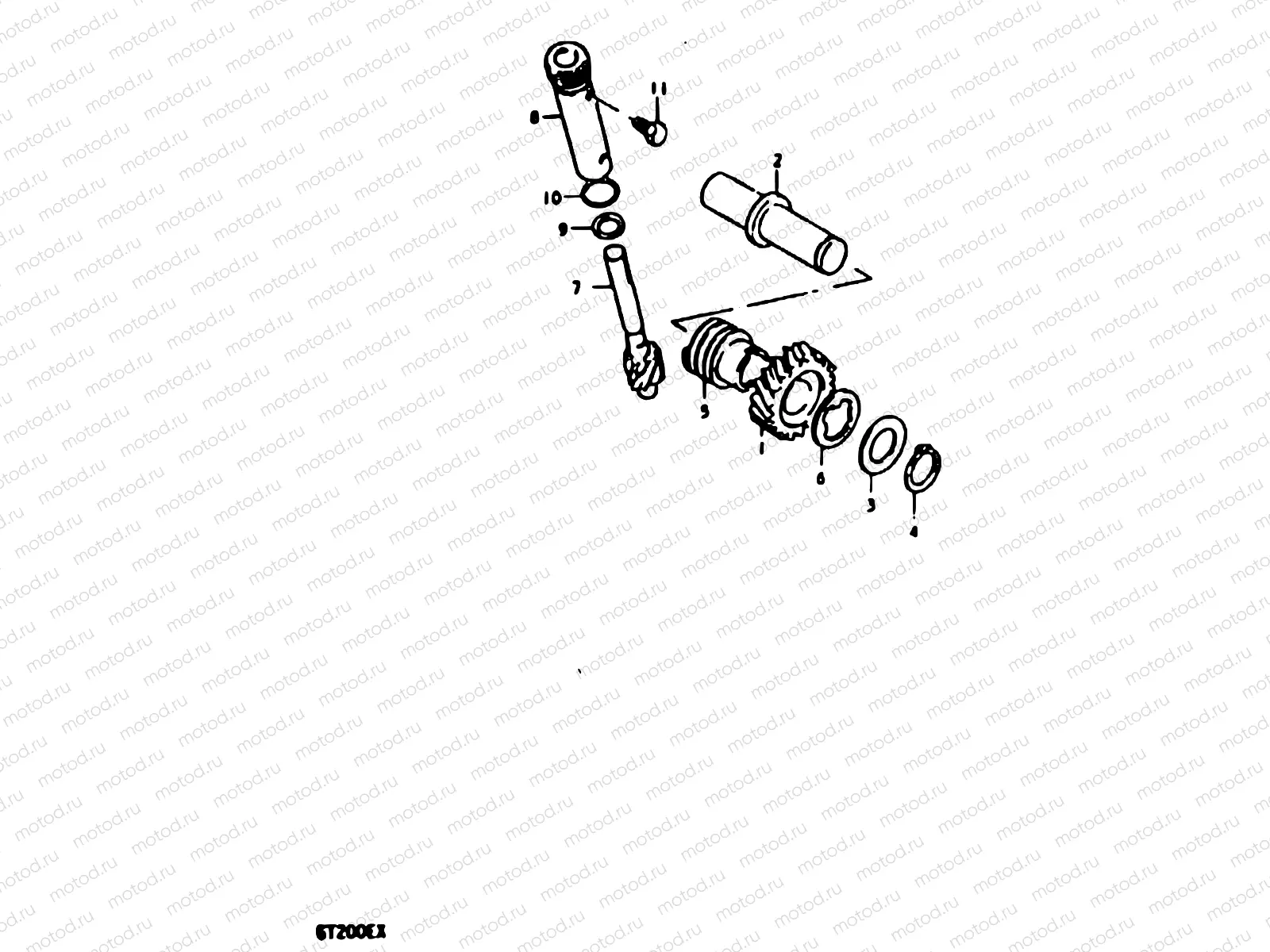 14 - TACHOMETER DRIVE GEAR