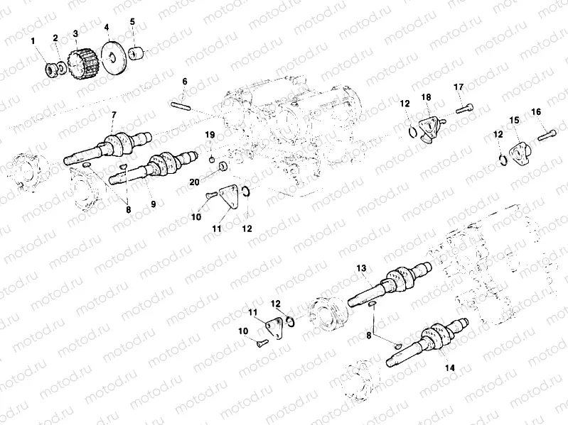 140 - CAMSHAFT » VALVE DRIVE