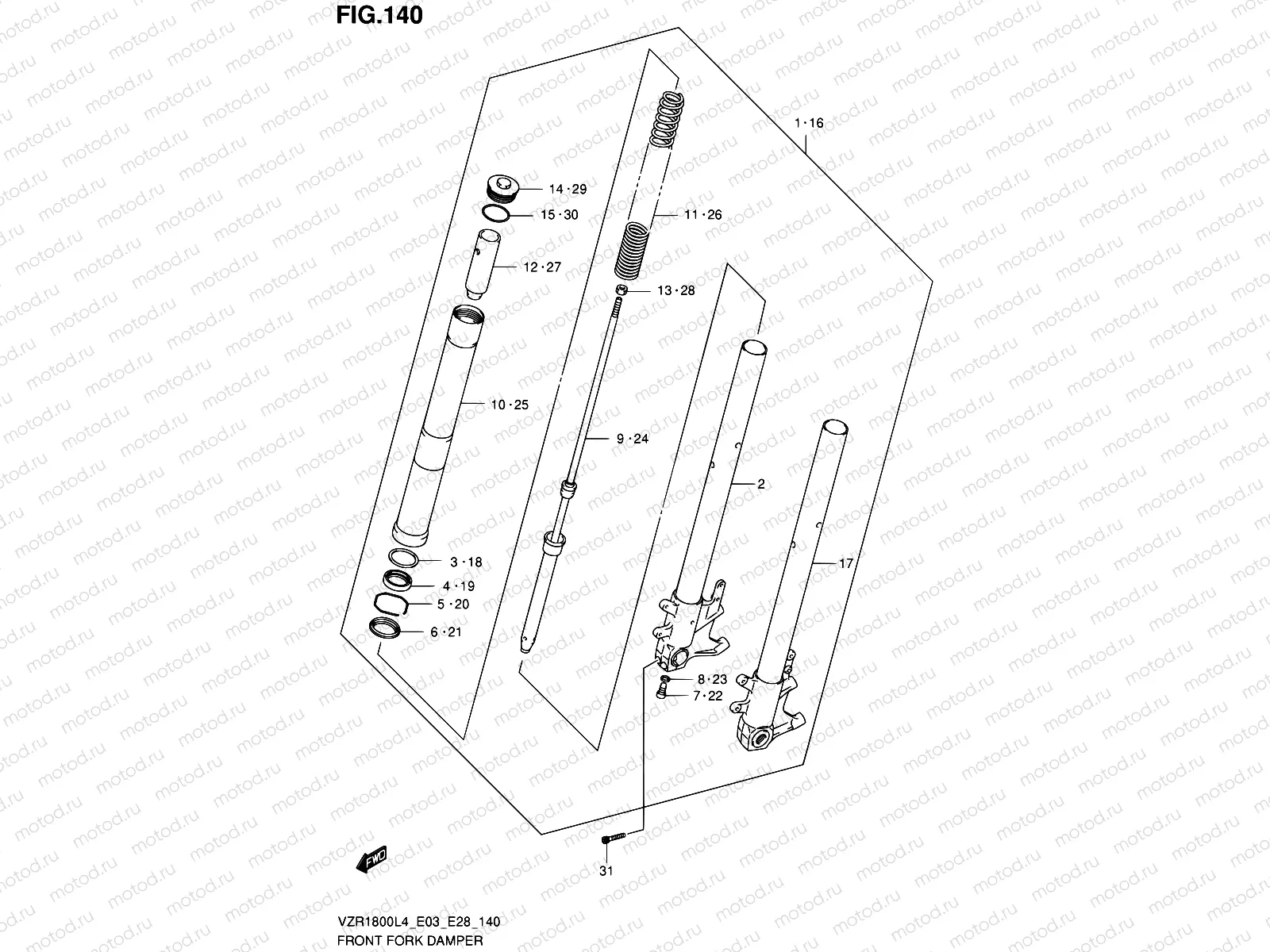140 - FRONT FORK DAMPER