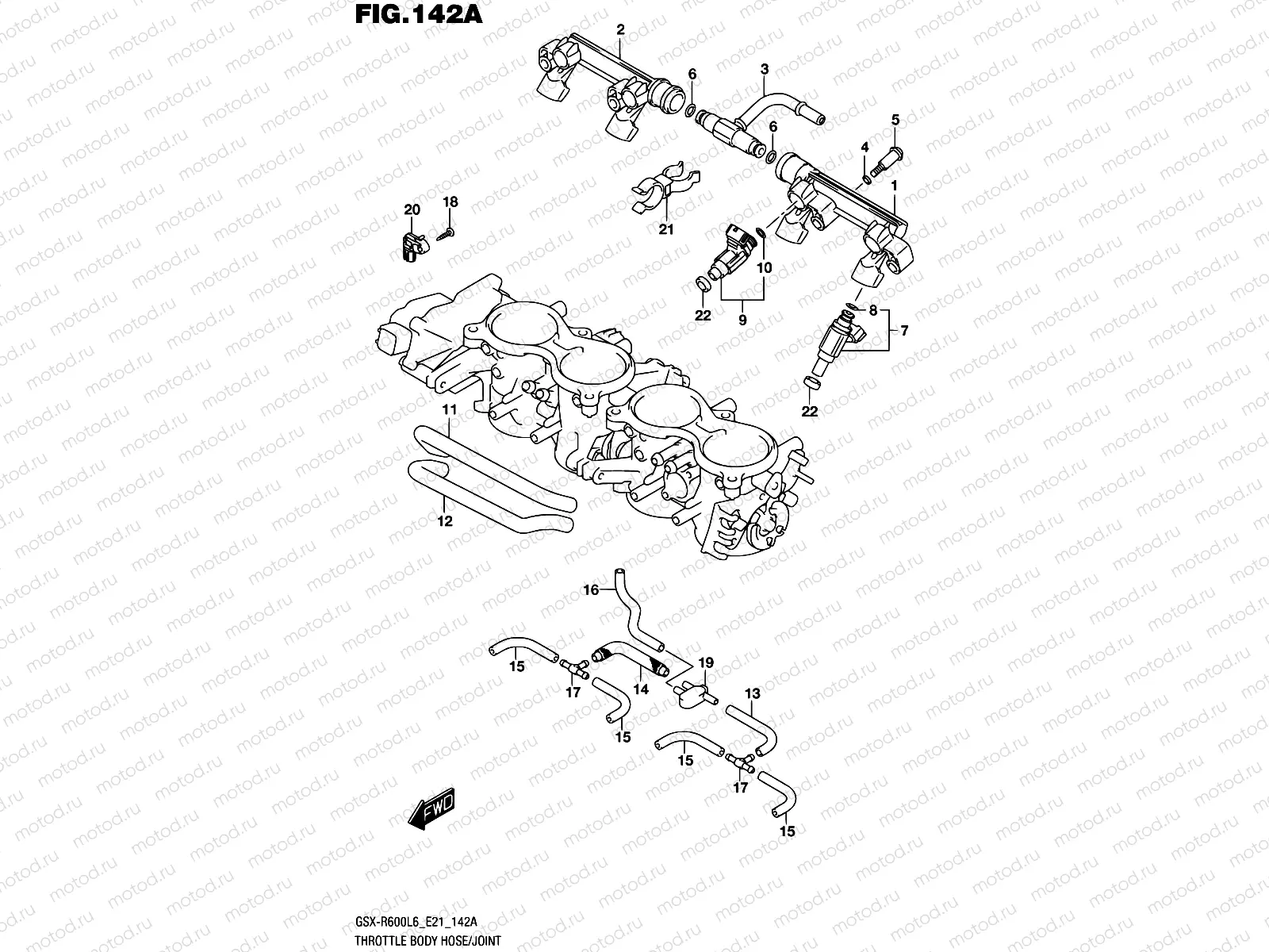 142A - THROTTLE BODY HOSE/JOINT