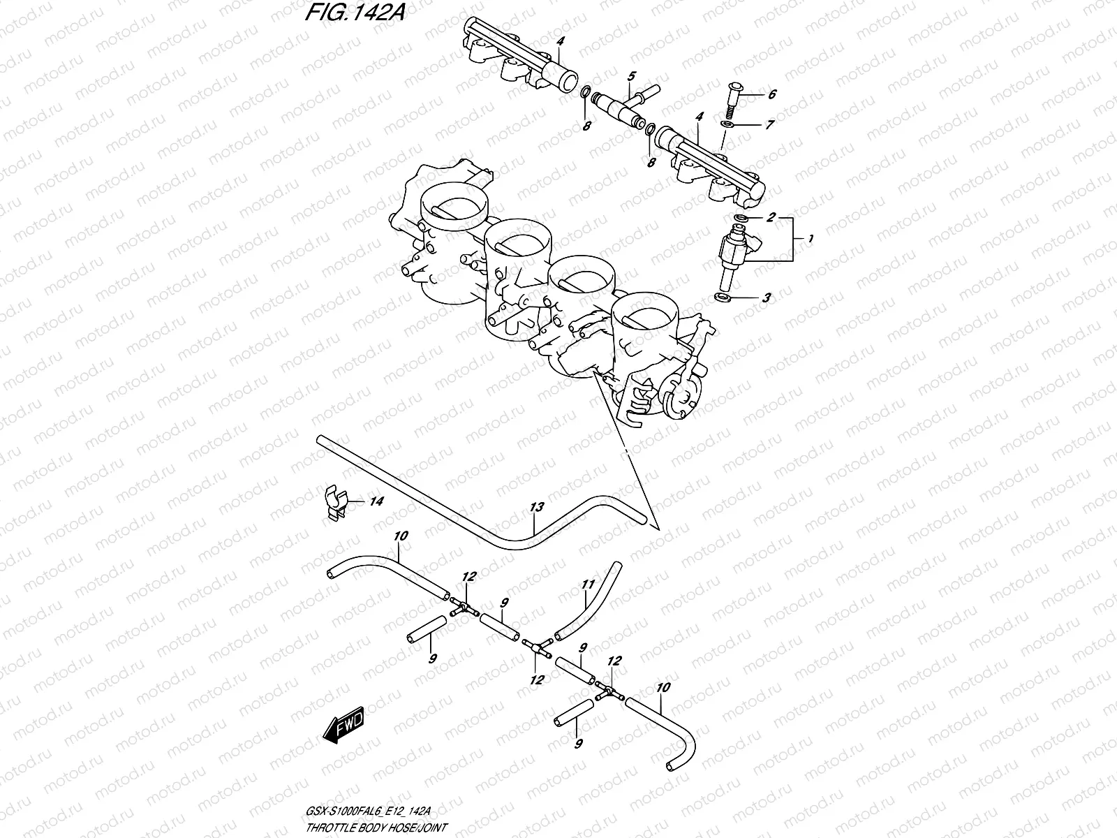 142A - THROTTLE BODY HOSE/JOINT