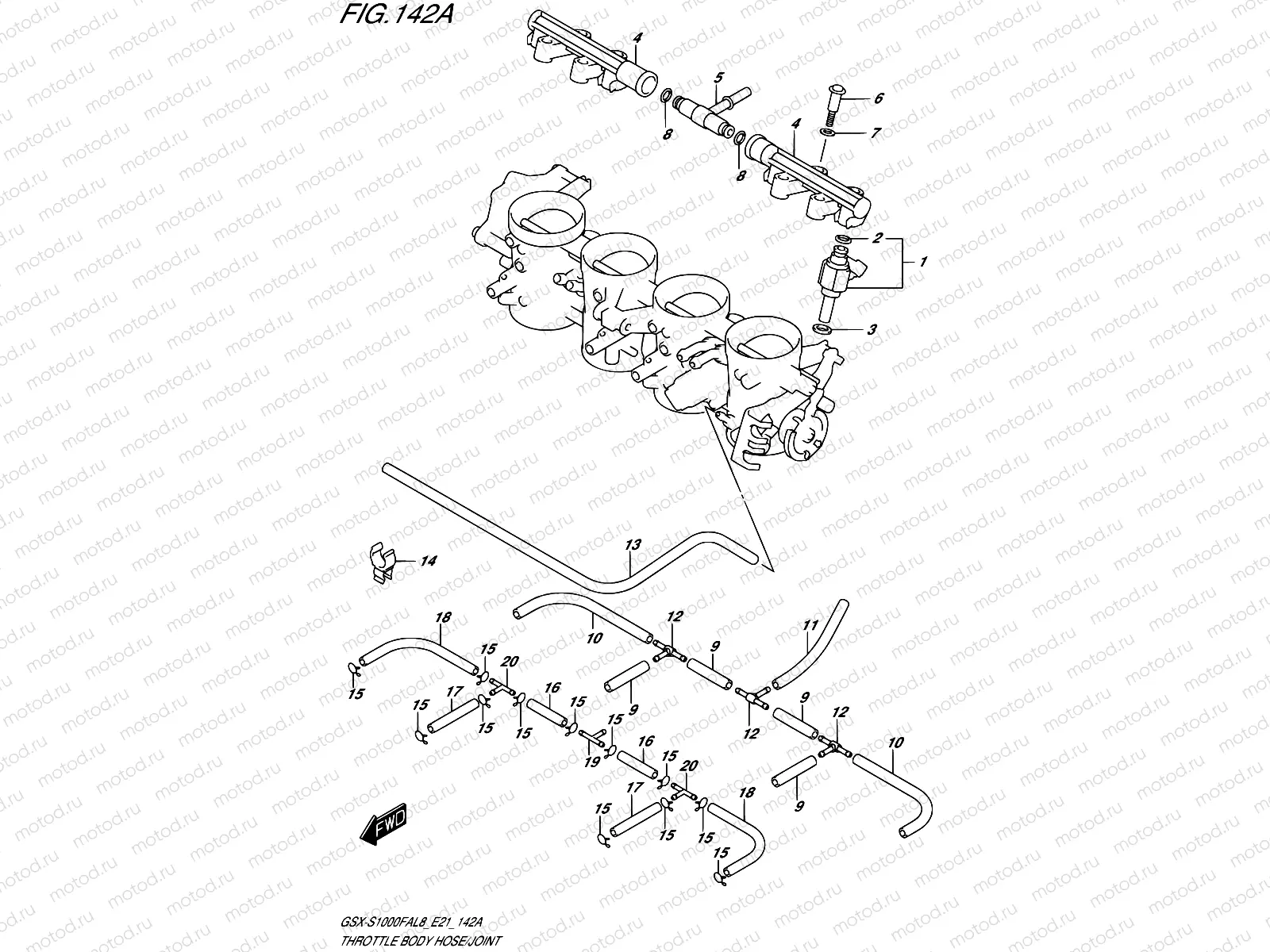 142A - THROTTLE BODY HOSE/JOINT