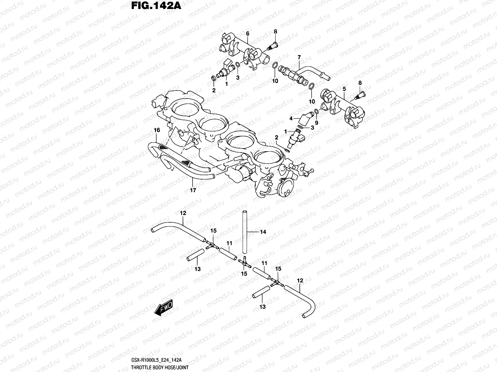 142A - THROTTLE BODY HOSE/JOINT