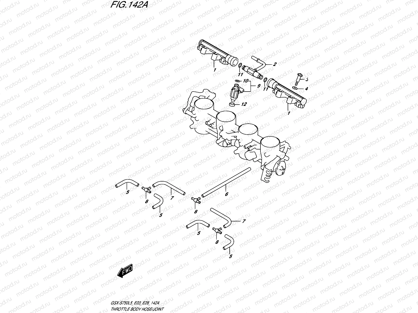 142A - THROTTLE BODY HOSE/JOINT