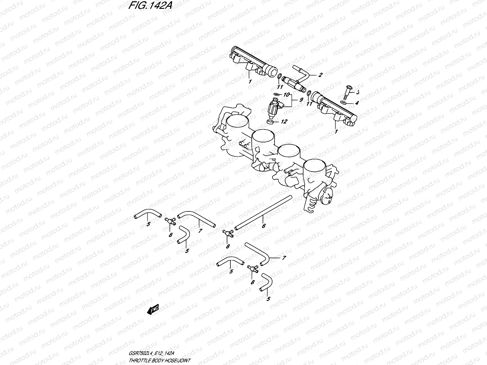 142A - THROTTLE BODY HOSE/JOINT