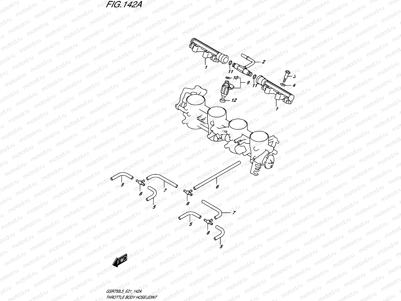 142A - THROTTLE BODY HOSE/JOINT