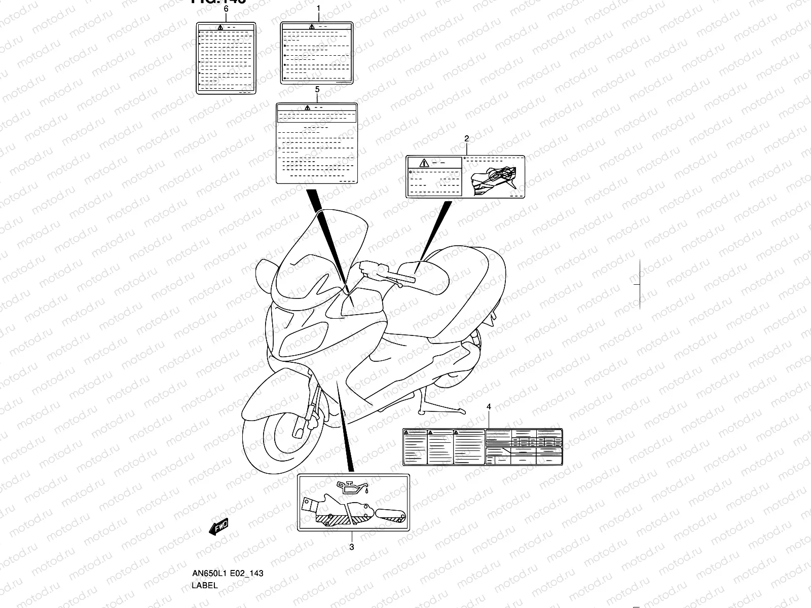 143 - LABEL (AN650AL1 E51)