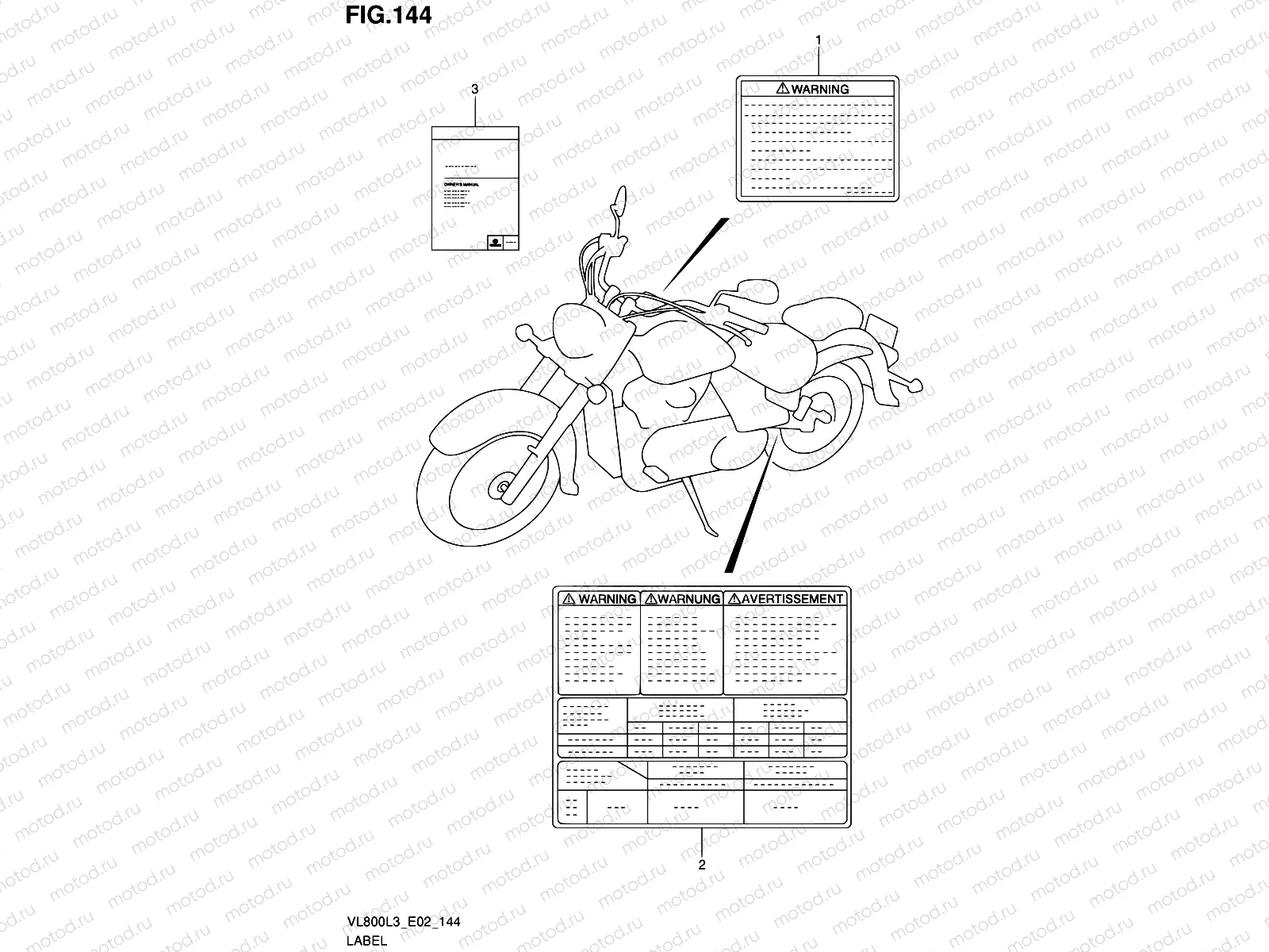 144 - LABEL (VL800TL3 E24)