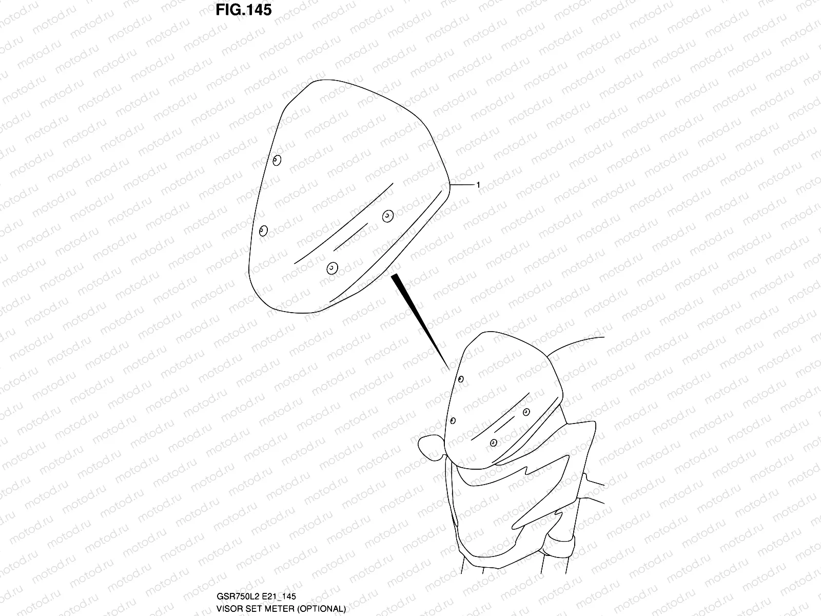 145 - VISOR SET METER (OPTIONAL)