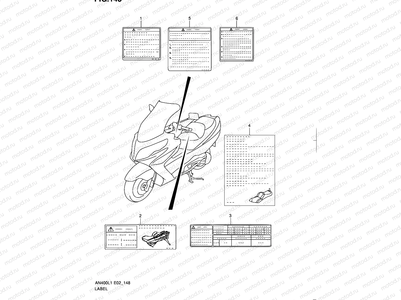 148 - LABEL (AN400ZAL1 E51)