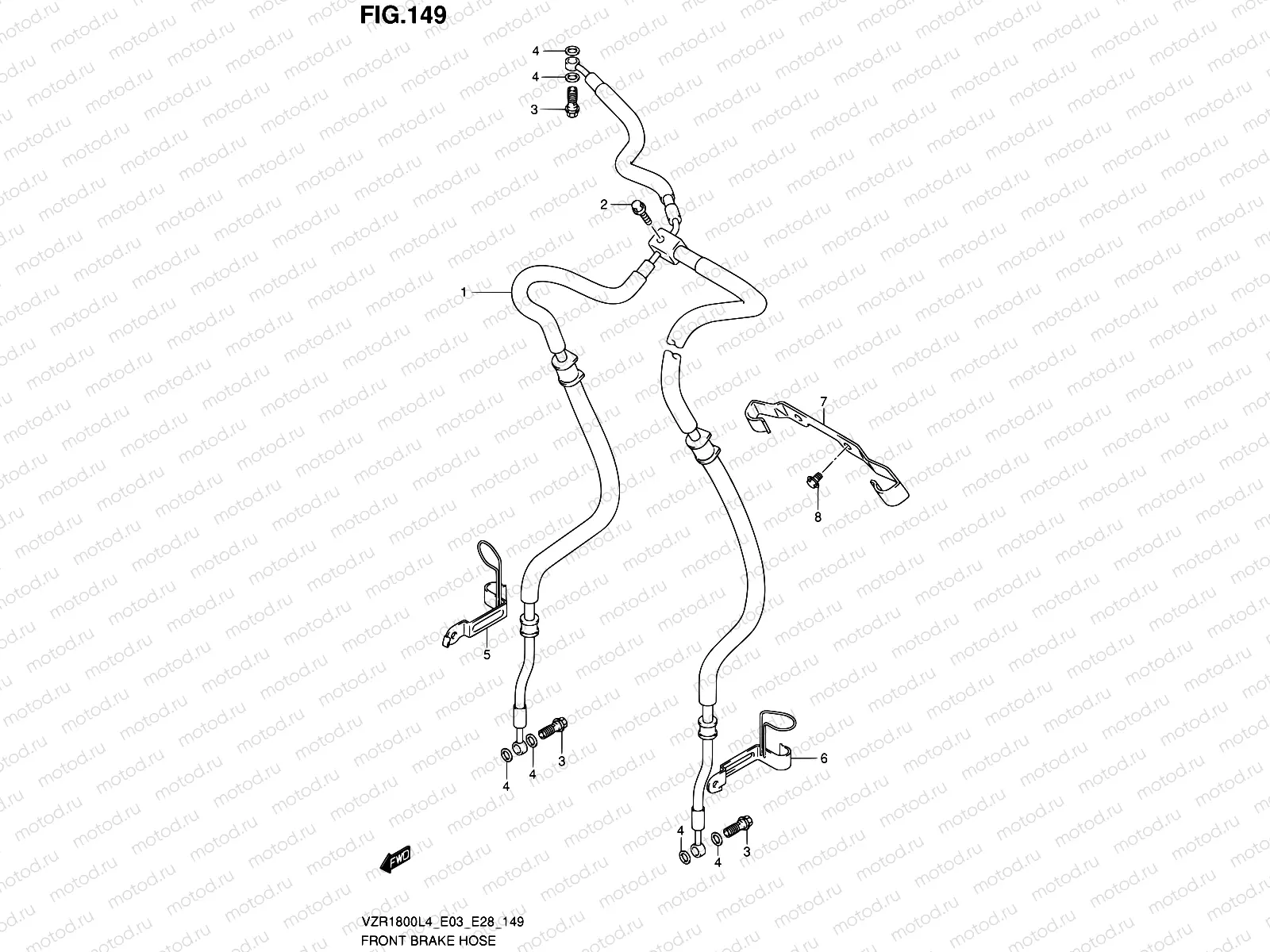 149 - FRONT BRAKE HOSE