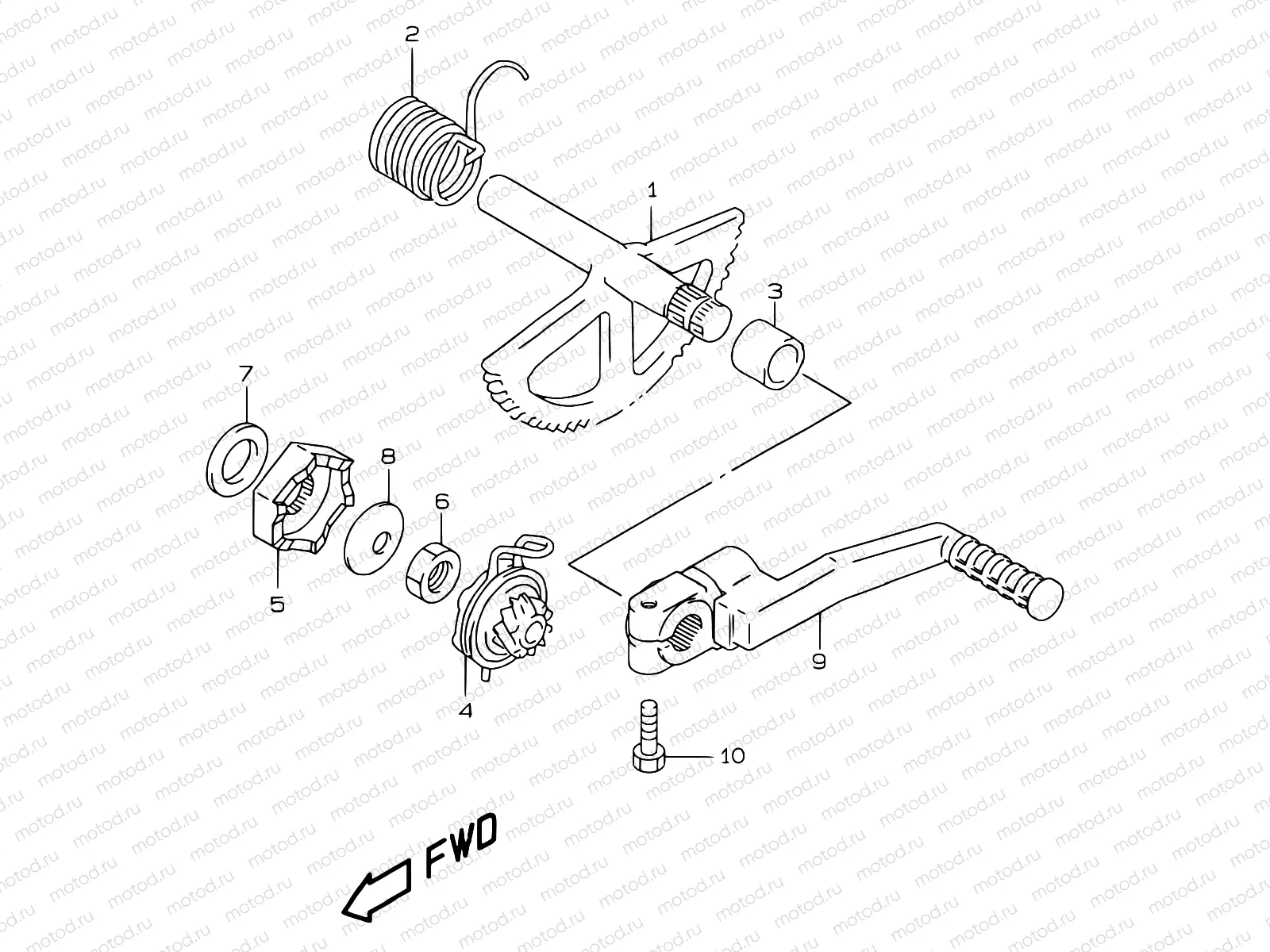 14A - KICK STARTER (MODEL X/Y/K1)