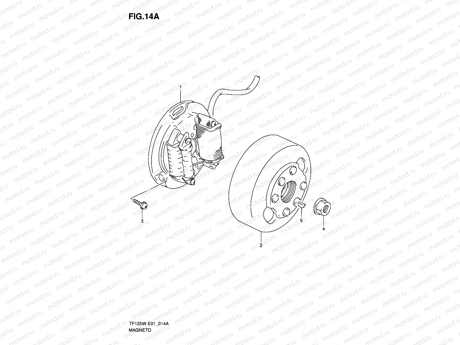 14A - MAGNETO (MODEL W/K5)