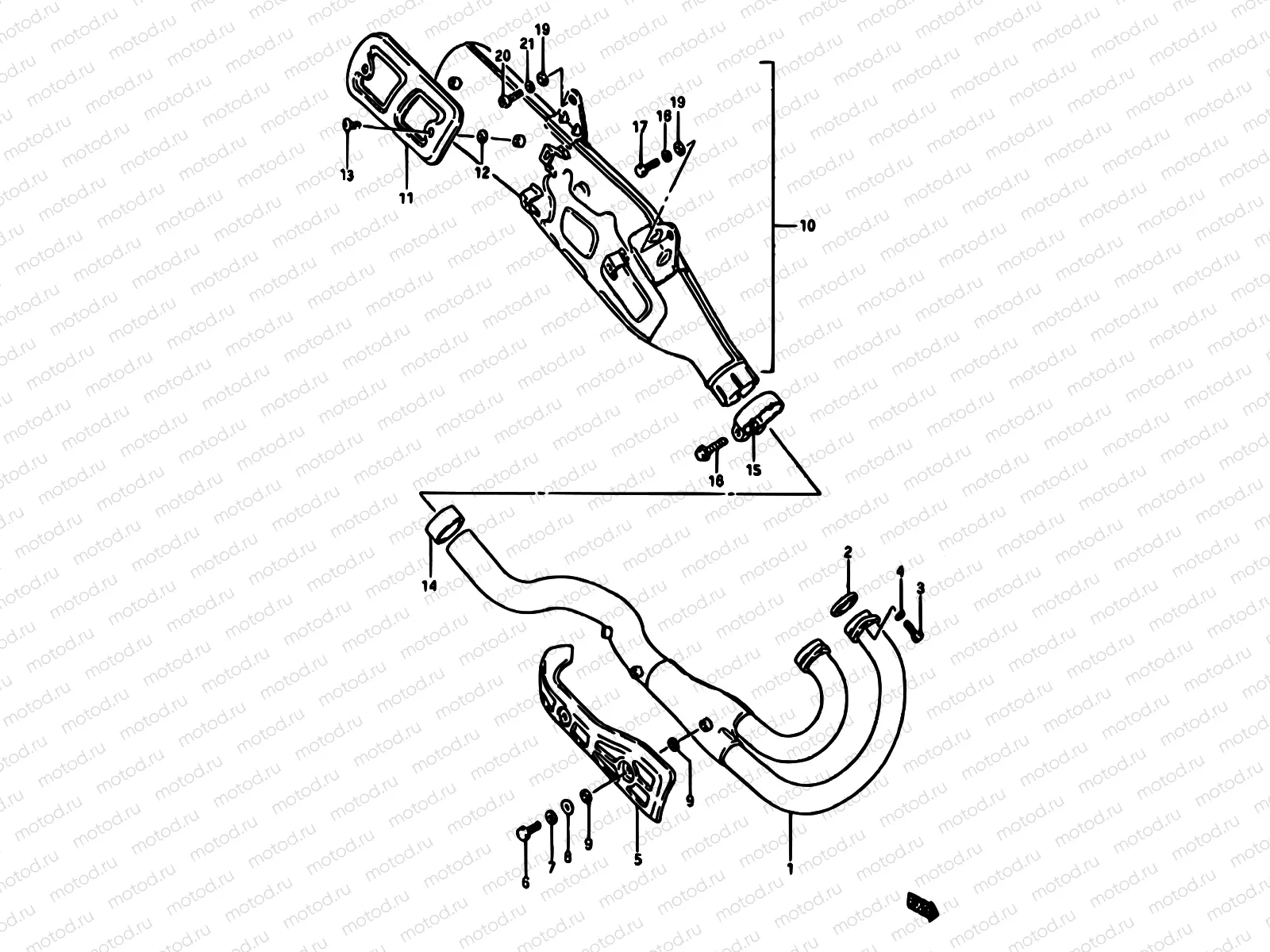 14A - MUFFLER (MODEL K)