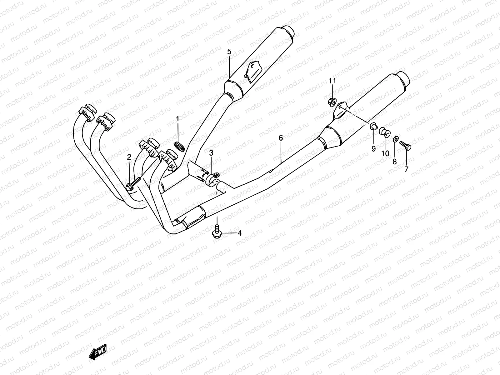 14A - MUFFLER (MODEL K/L/M/N/P/R/S)