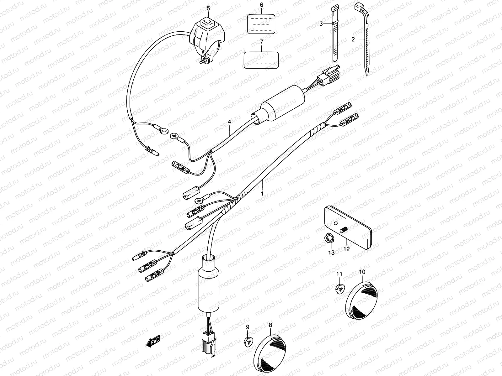 14A - WIRING HARNESS (MODEL K2/K3/K4/K5)