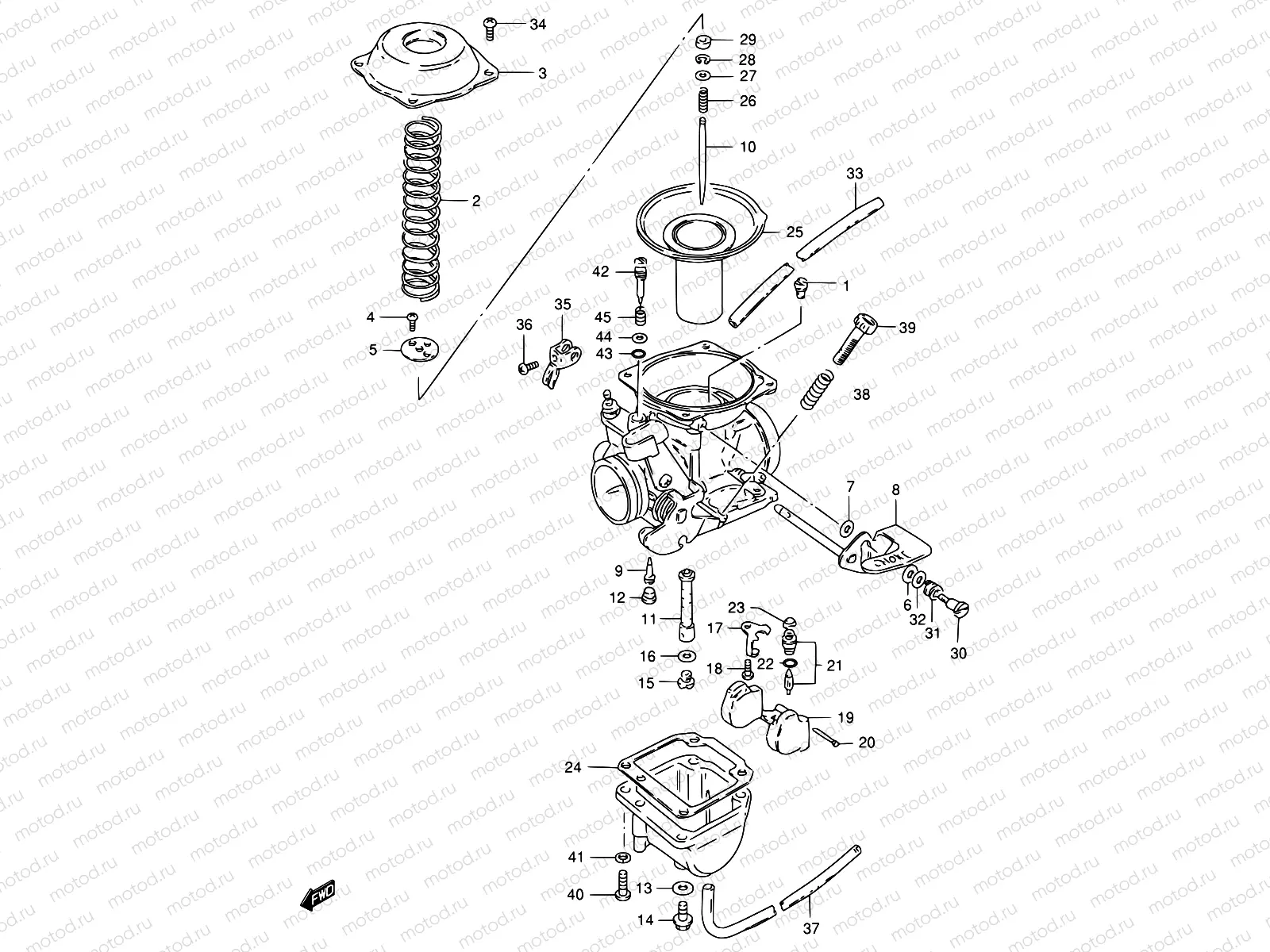 14B - CARBURETOR (MODEL R P37)