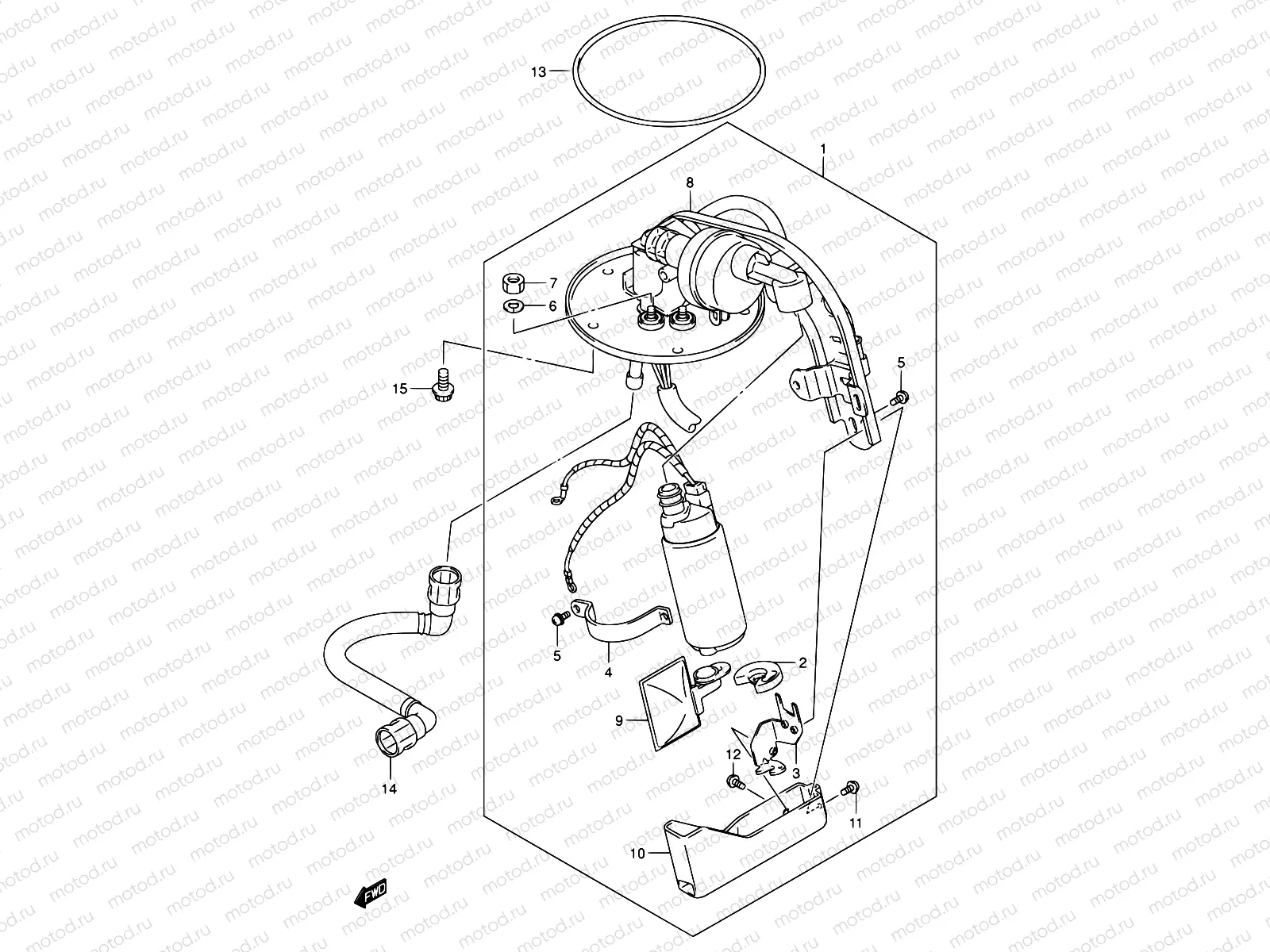 14B - FUEL PUMP (MODEL K5)
