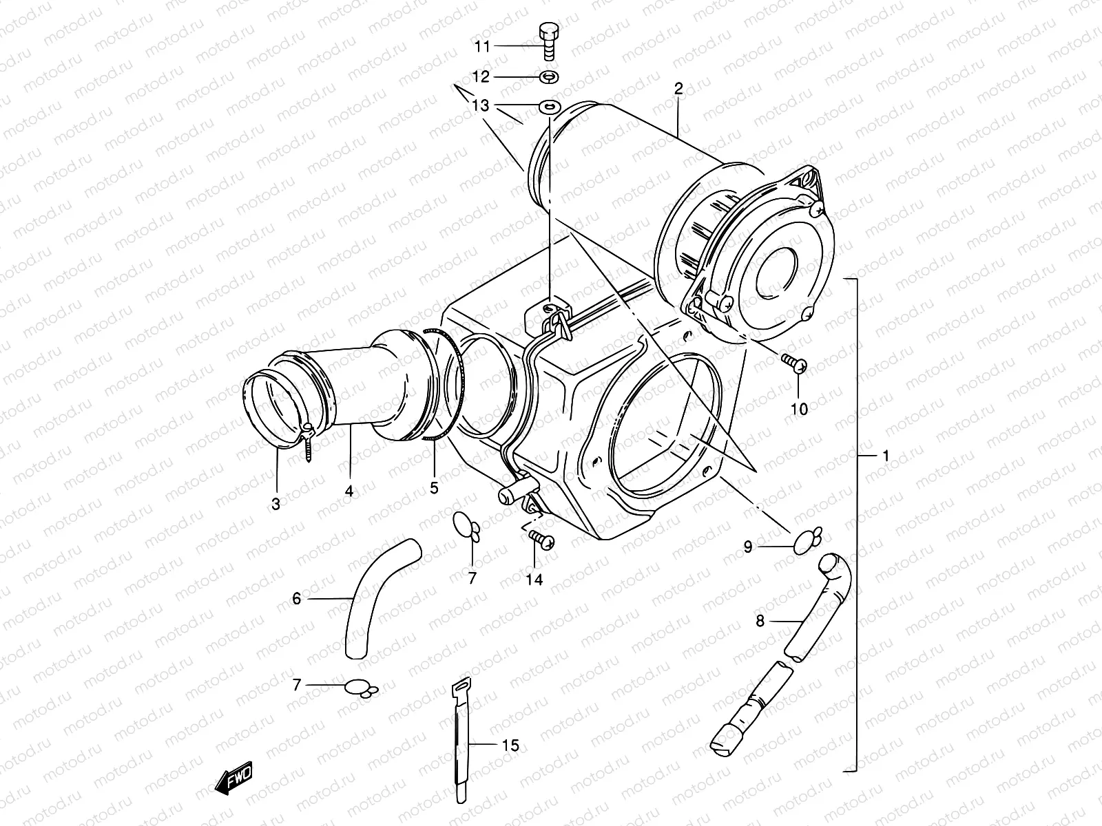 15 - AIR CLEANER (MODEL Z/D/F/K)