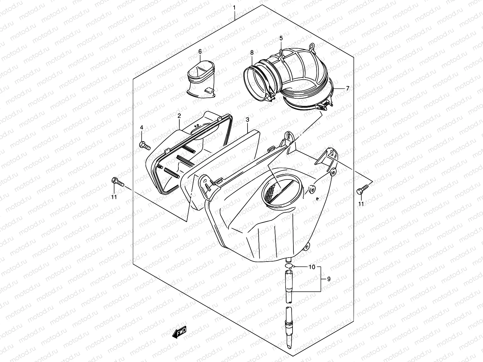 15 - AIR CLEANER (REAR)