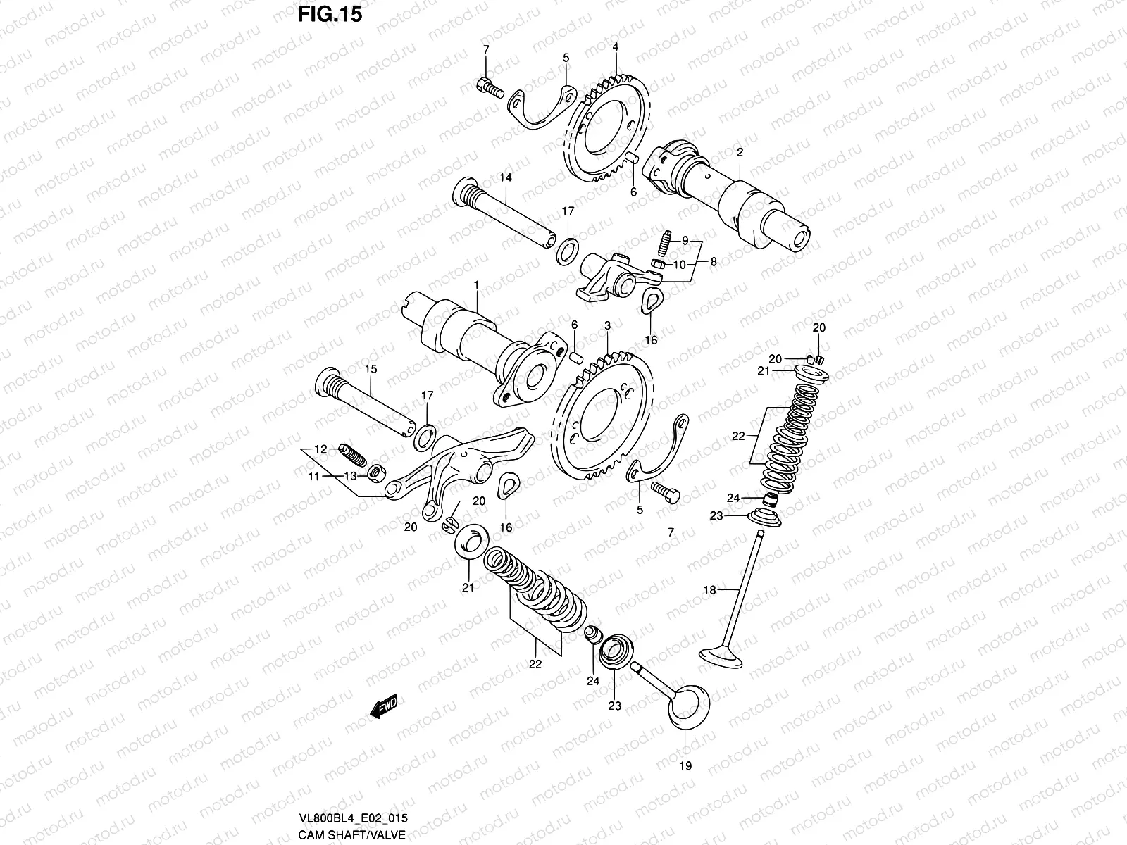 15 - CAM SHAFT/VALVE