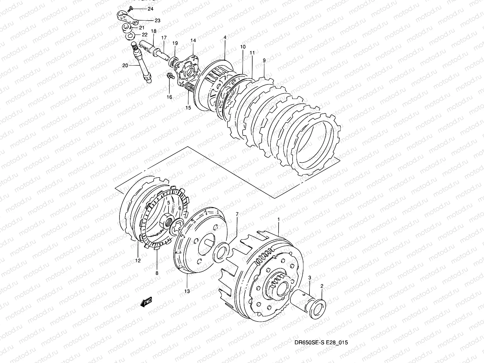 15 - CLUTCH (MODEL N/P)