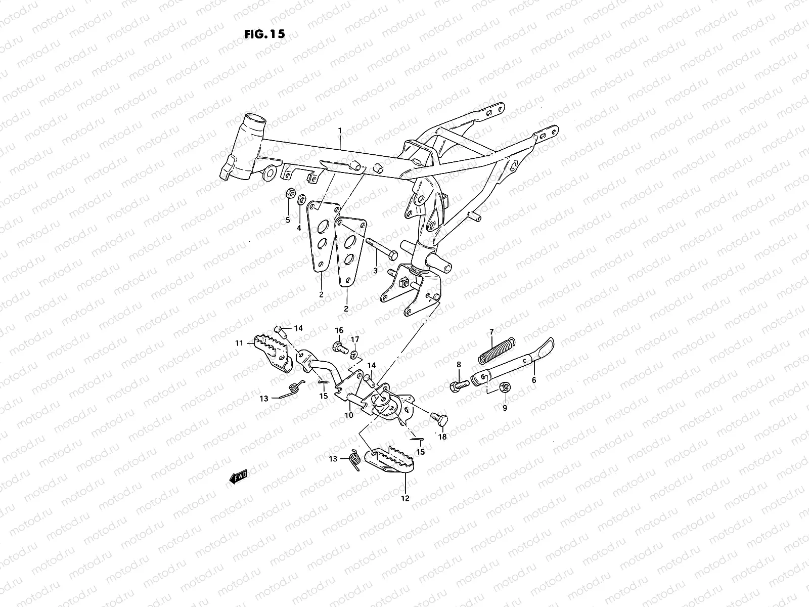 15 - FRAME - FOOTREST