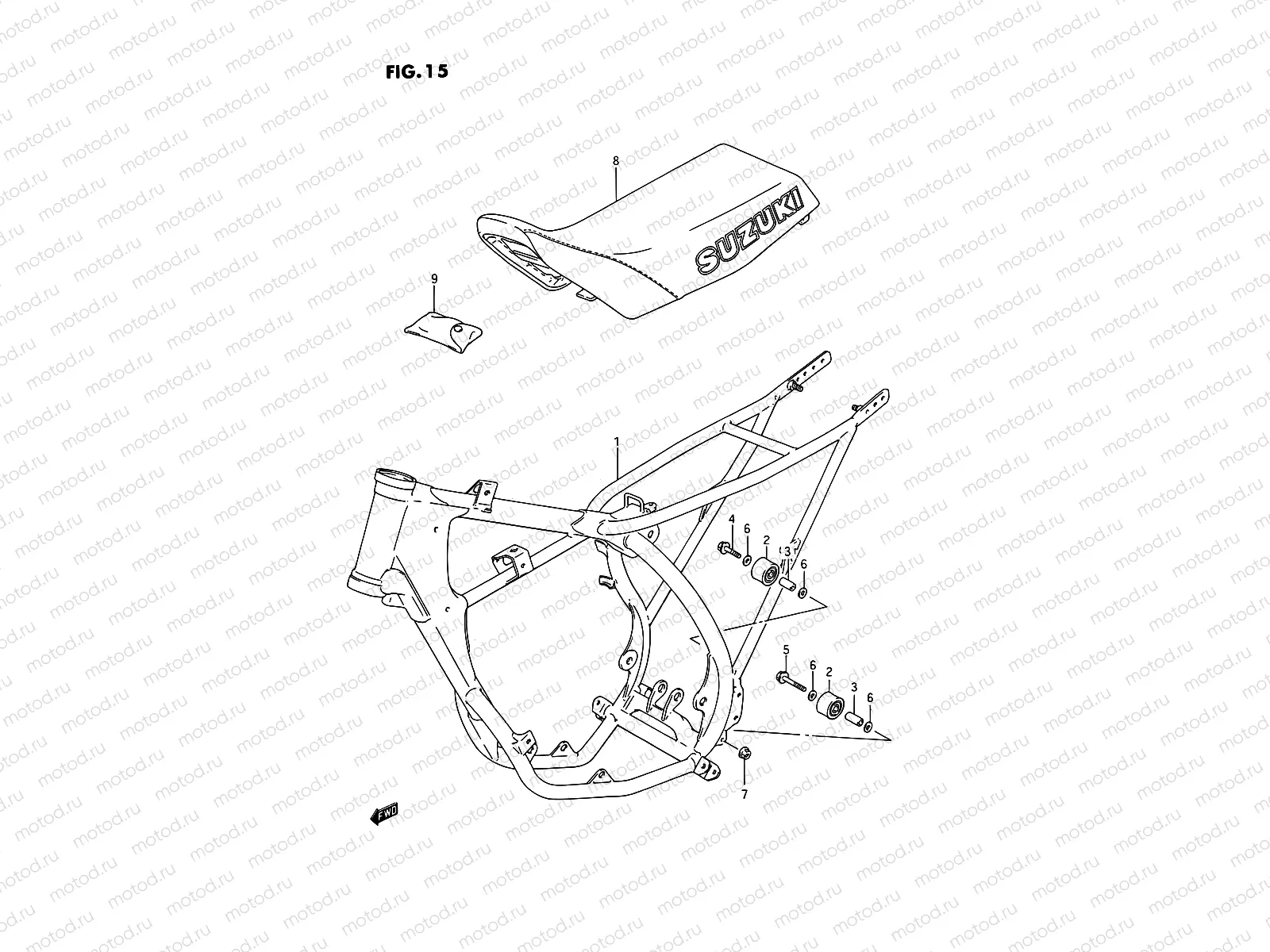 15 - FRAME - SEAT (MODEL G)