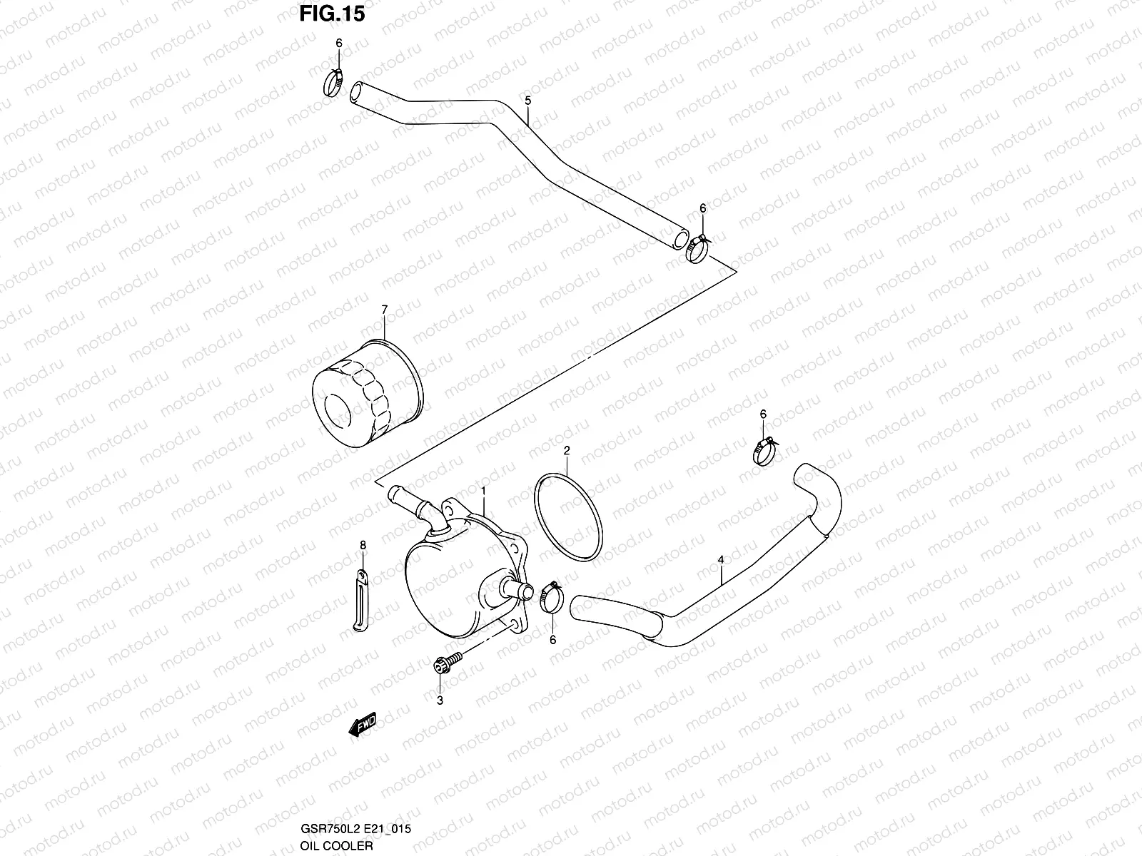 15 - OIL COOLER