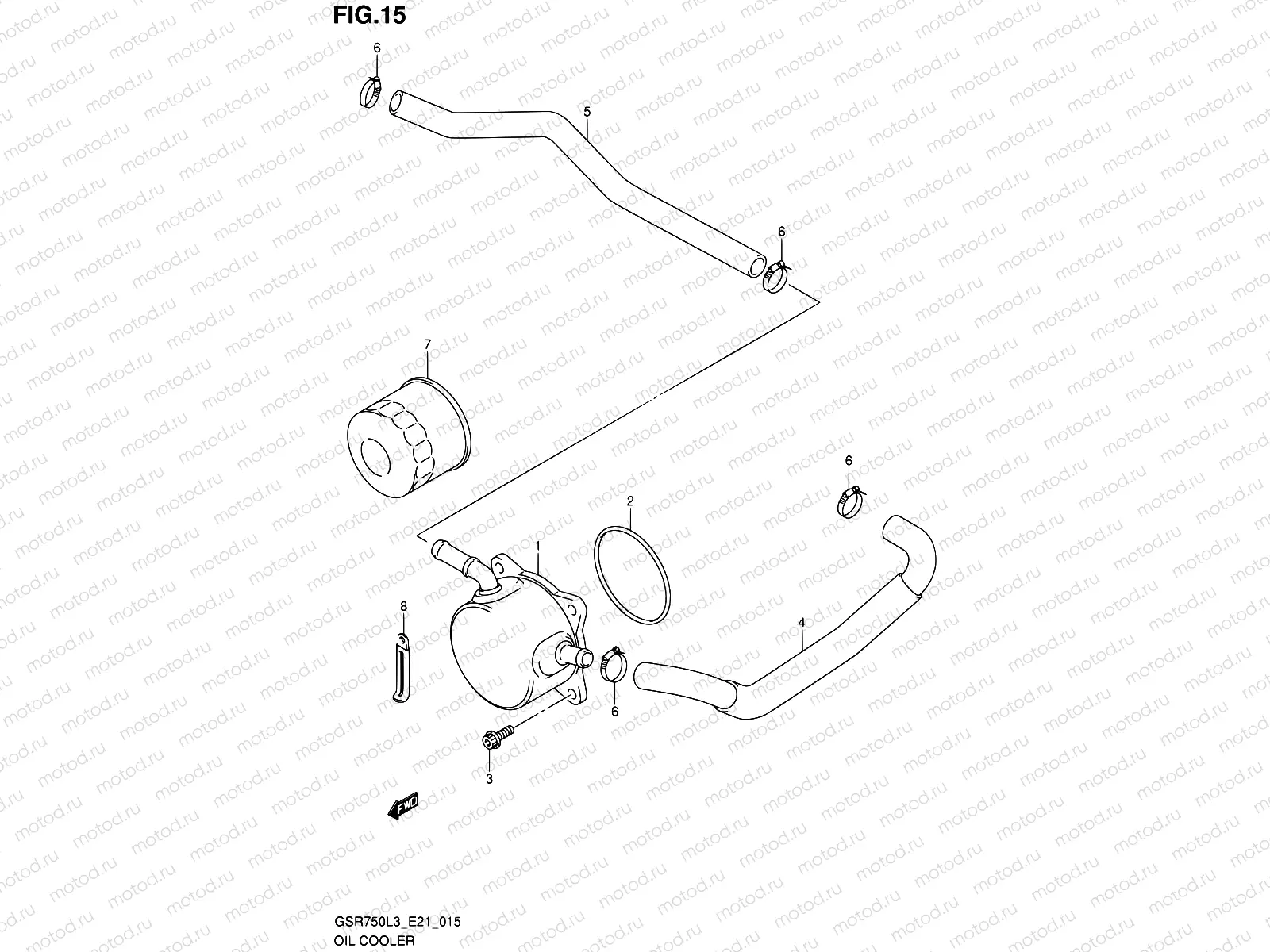 15 - OIL COOLER