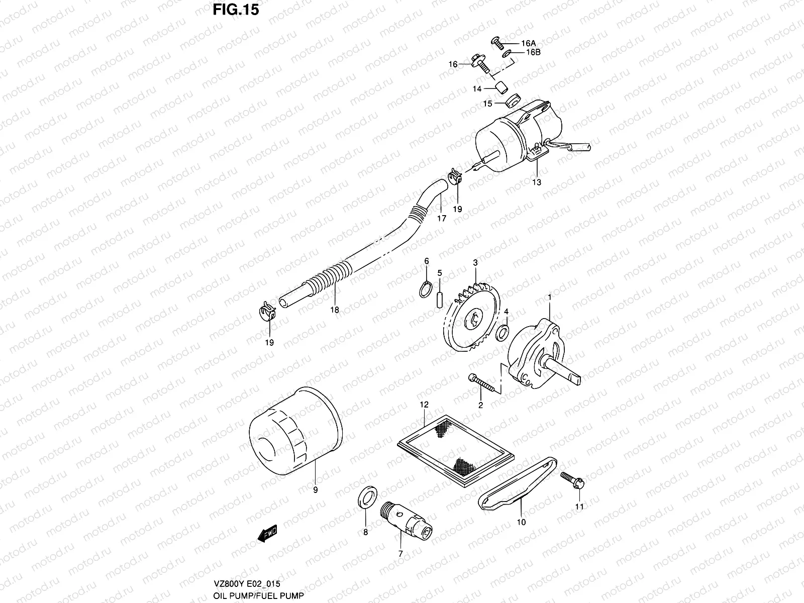 15 - OIL PUMP/FUEL PUMP