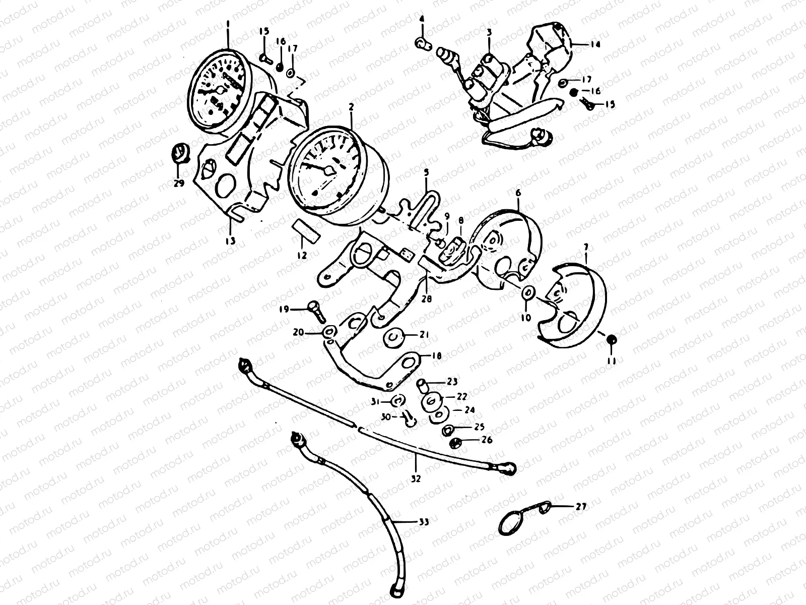 15 - SPEEDOMETER - TACHOMETER (MODEL N)