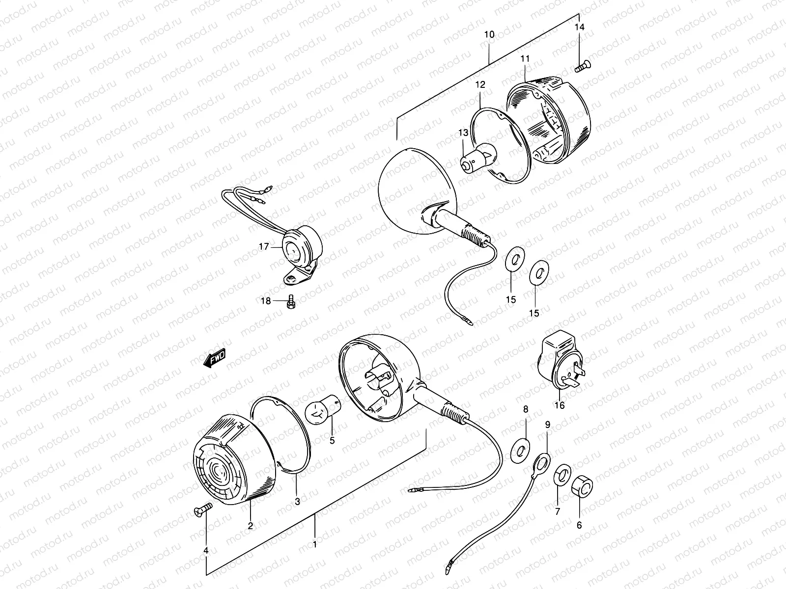 15 - TURN SIGNAL LAMP