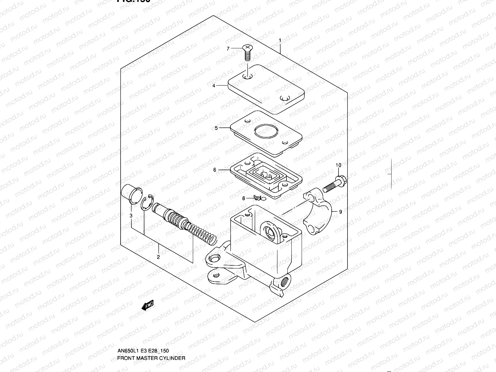 150 - FRONT MASTER CYLINDER