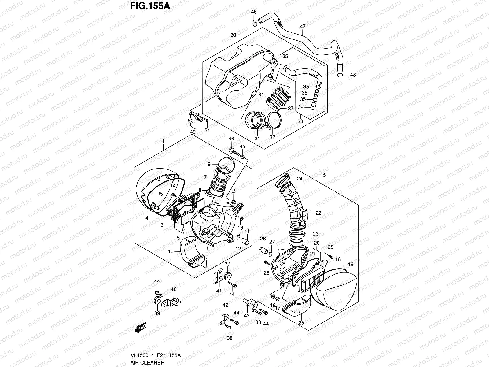 155A - AIR CLEANER (VL1500L4 E24)