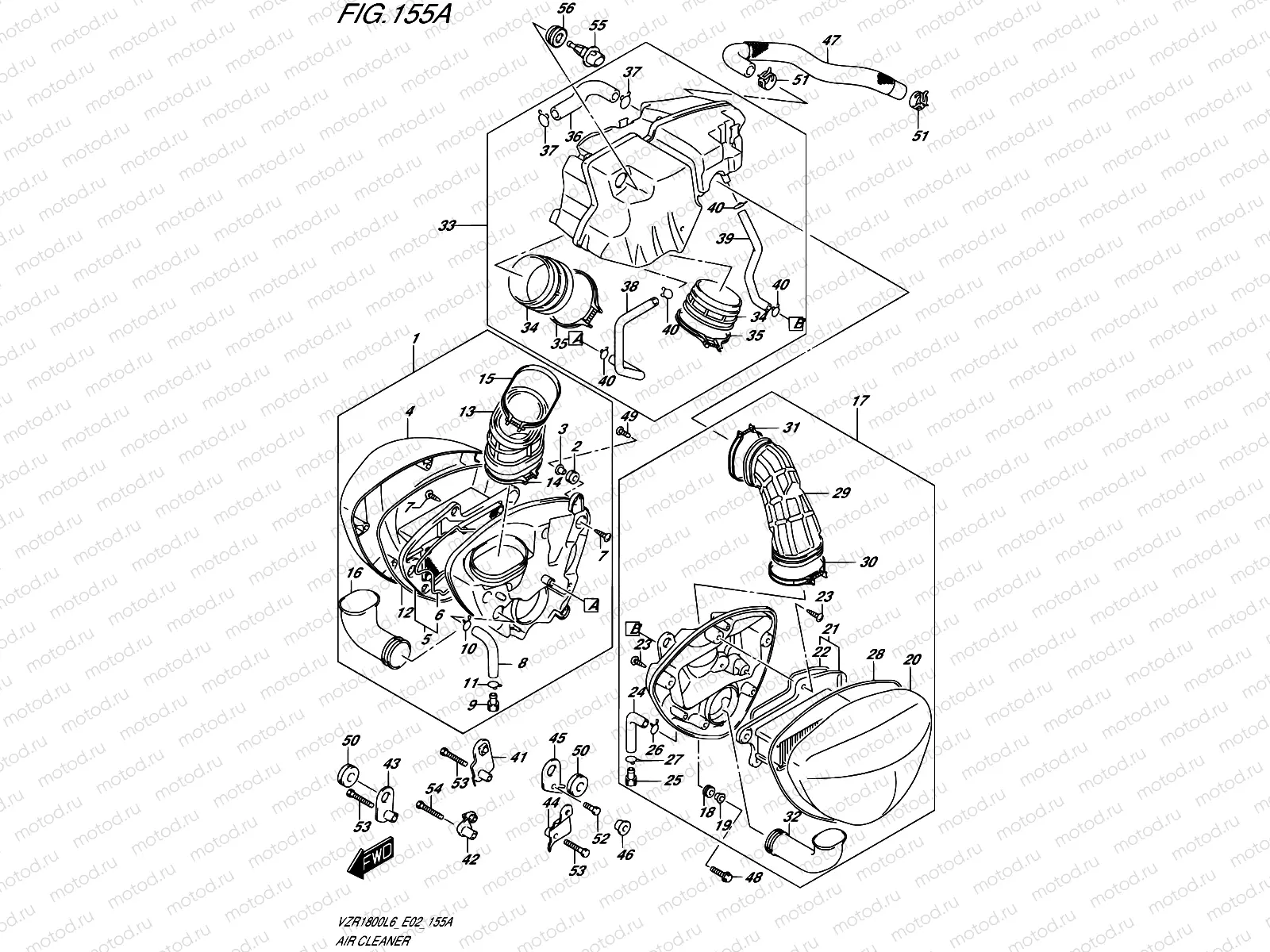 155A - AIR CLEANER (VZR1800L6 E19)