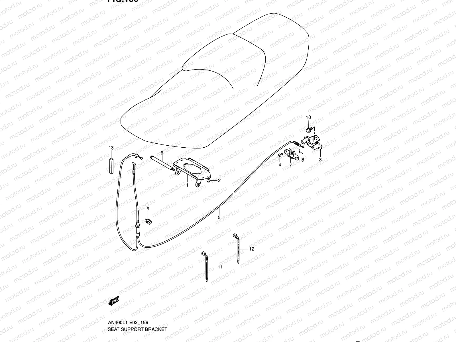 156 - SEAT SUPPORT BRACKET